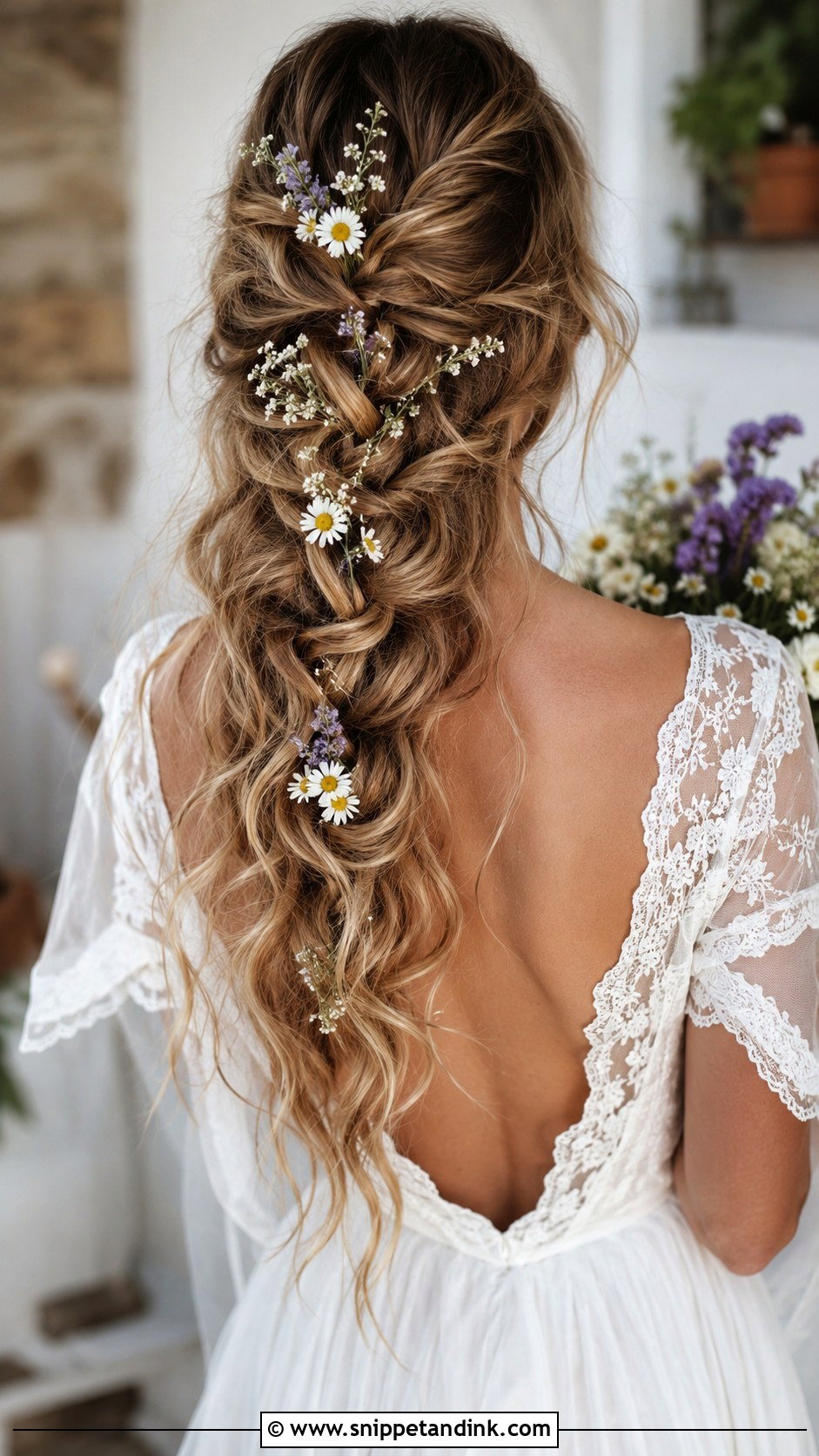 Boho Braided Wedding Hairstyle for Long Hair - Snippet and Ink - 25 Hairstyle for Long Hair Wedding Ideas