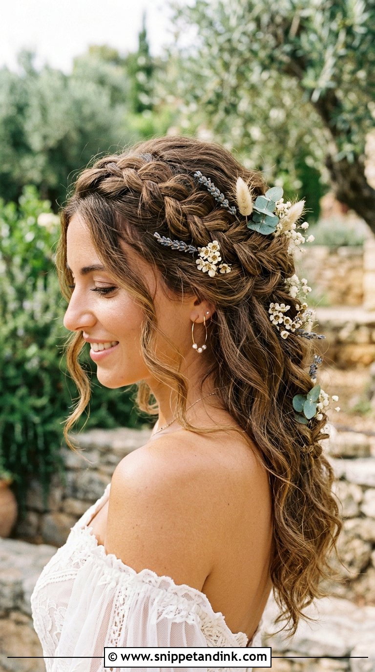 Boho Braided Wedding Hairstyle - Snippet and Ink - 20 Braids Hairstyles for Wedding