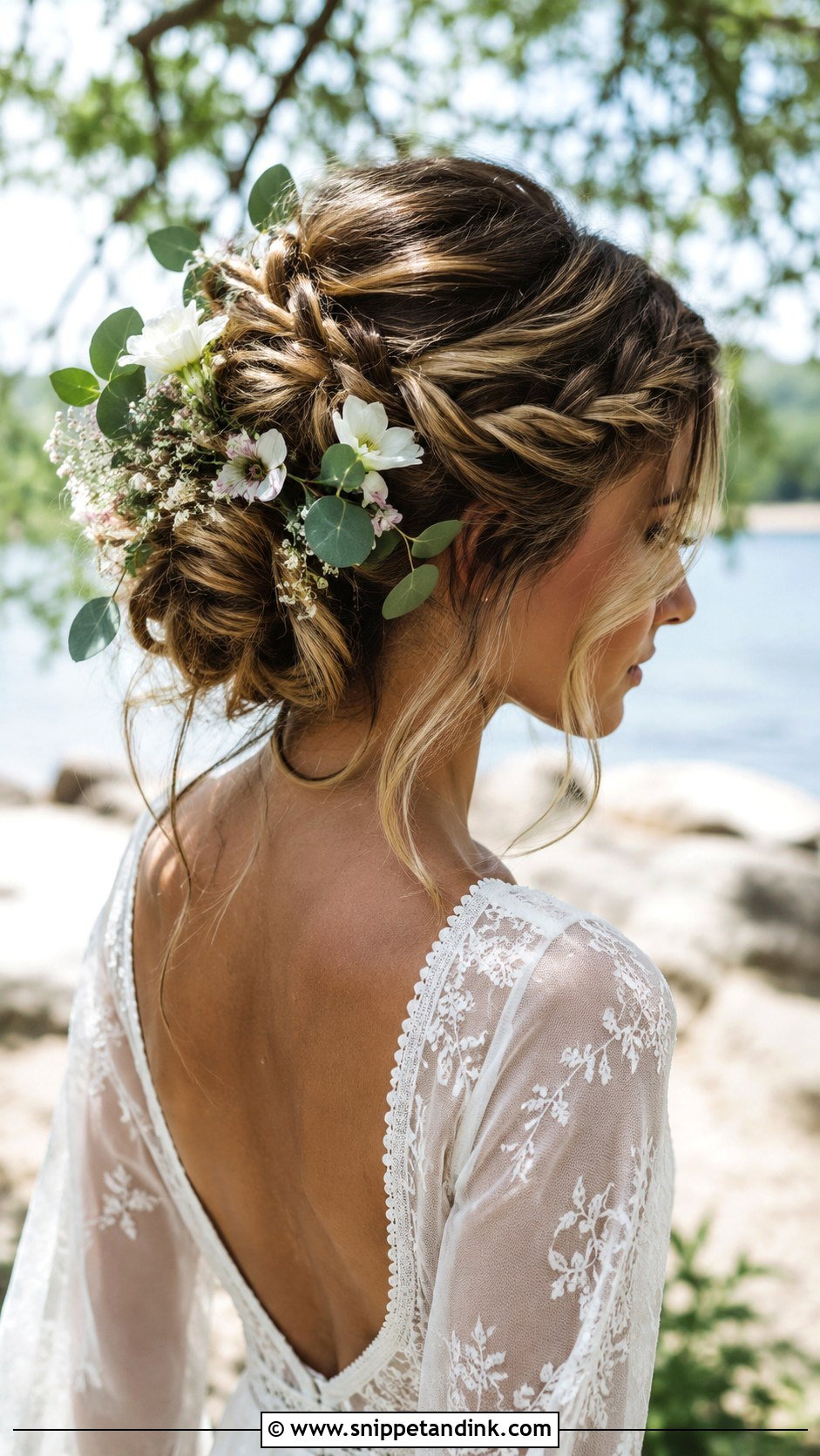 Boho Braided Wedding Updo - Snippet and Ink - 20 Elegant Wedding Updo Ideas