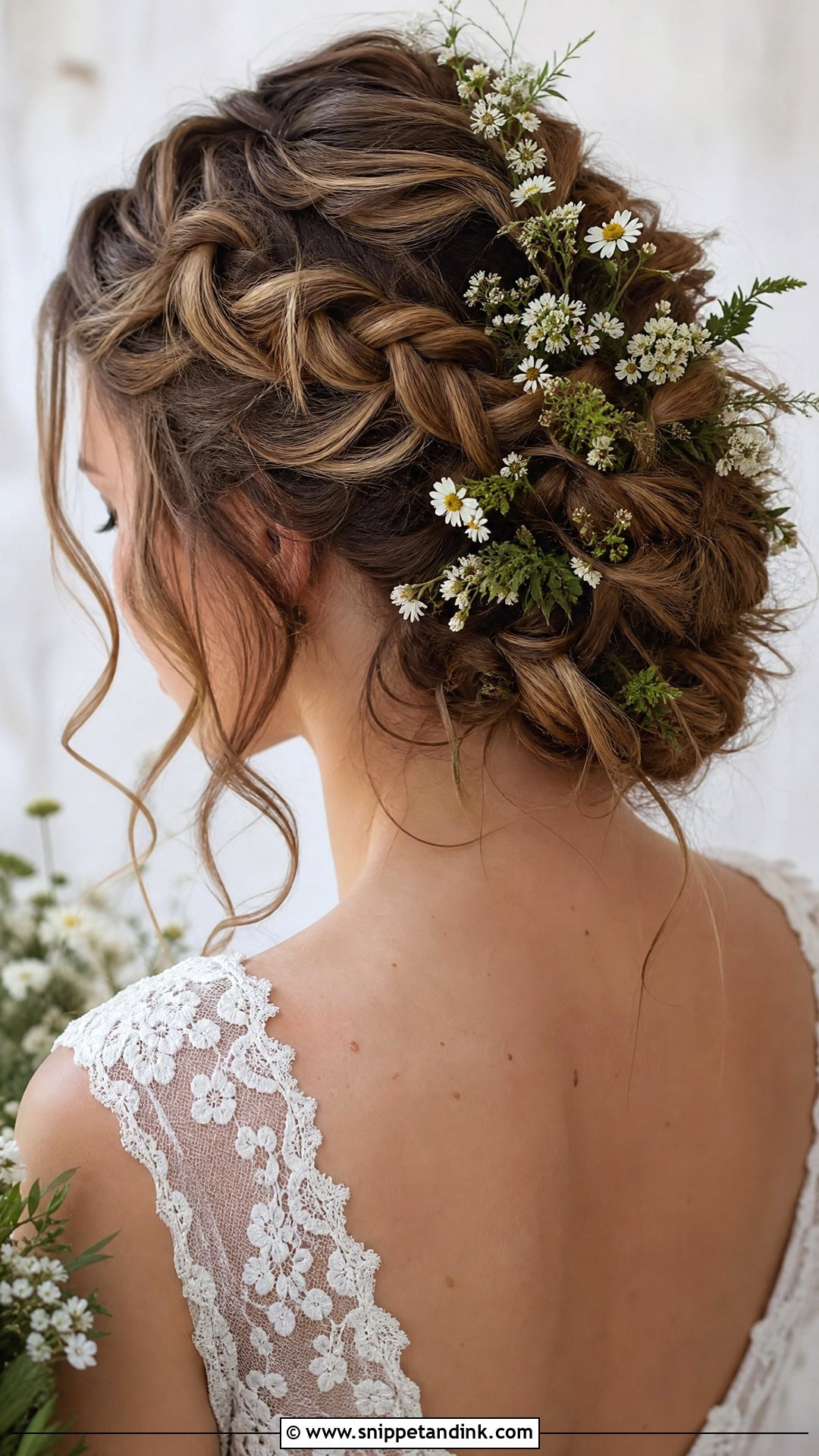 Boho Braided Wedding Updo - Snippet and Ink - 20 Classic Wedding Hair Ideas