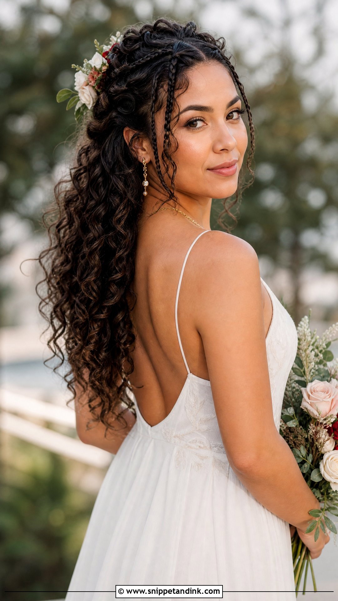 Boho Braids For Curly Hair Wedding - Snippet and Ink - 20 Boho Braids Wedding