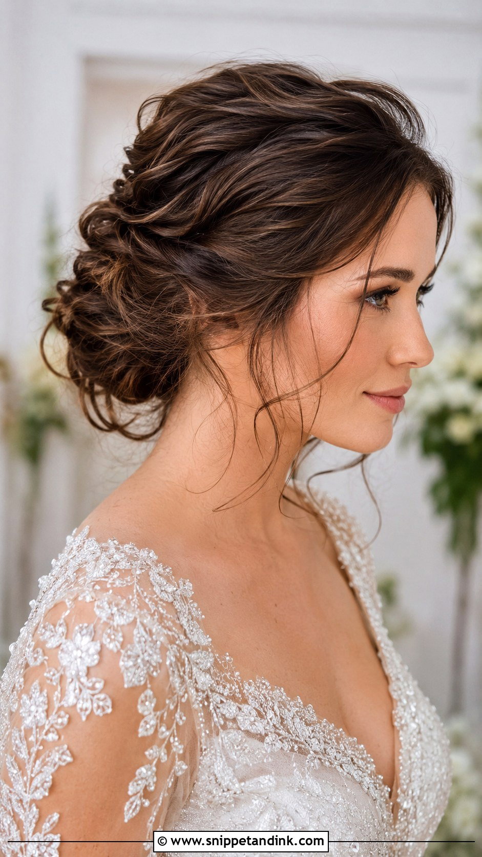 Boho Braids With Flowing Hair - Snippet and Ink - 25 Wedding Hair Brunette Ideas