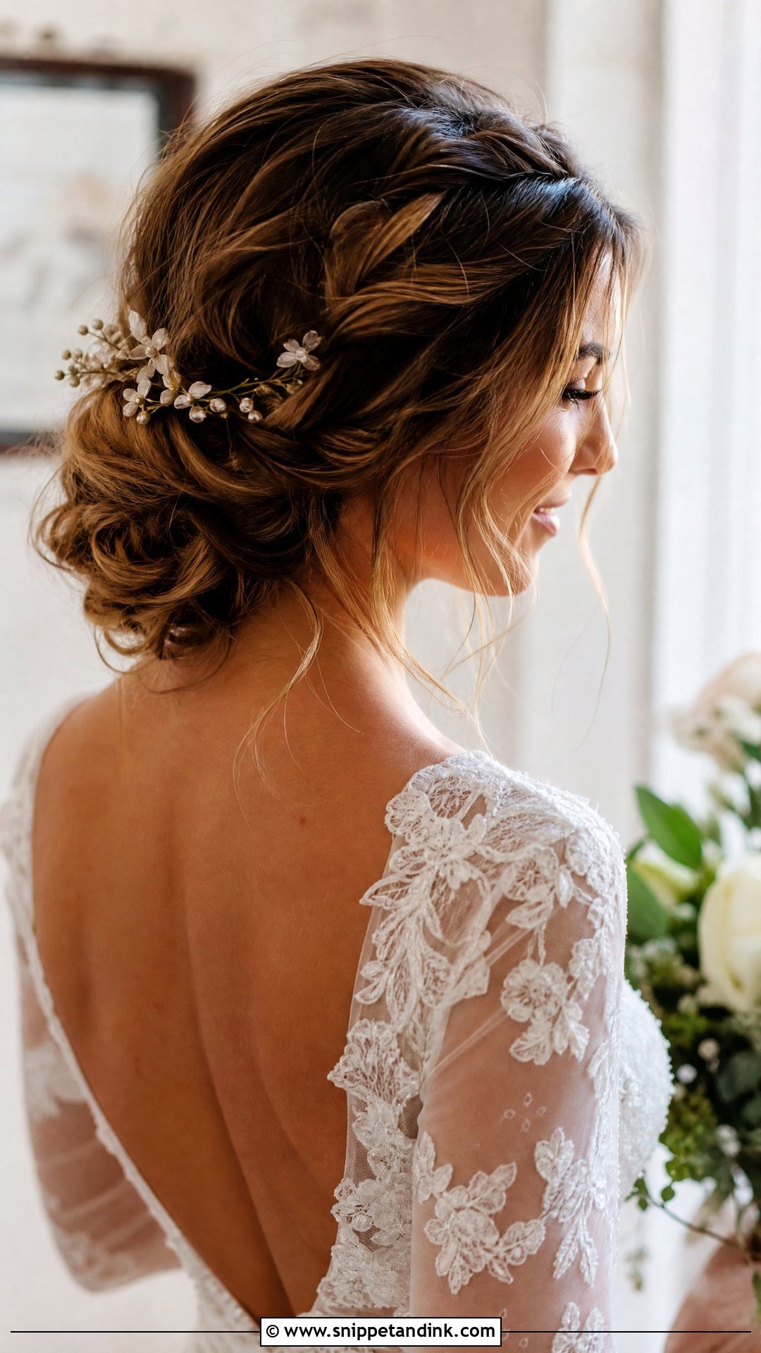 Boho Bridal Braided Updo - Snippet and Ink - 15 Boho Bridal Hairstyles