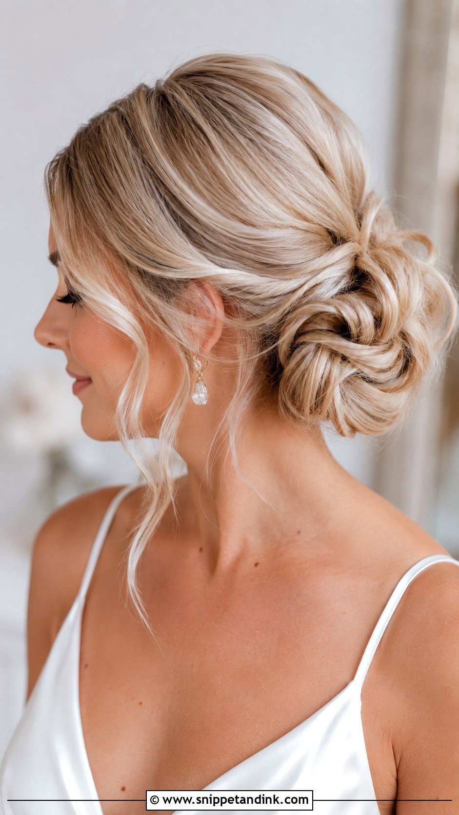 Boho Bridal Chignon - Snippet and Ink - 20 Boho Bridal Hair Updo Ideas