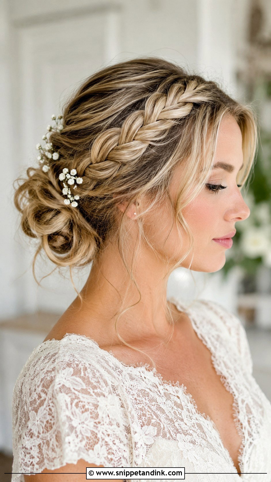 Boho Bridal Crown Braid Updo - Snippet and Ink - 20 Boho Bridal Hair Updo Ideas