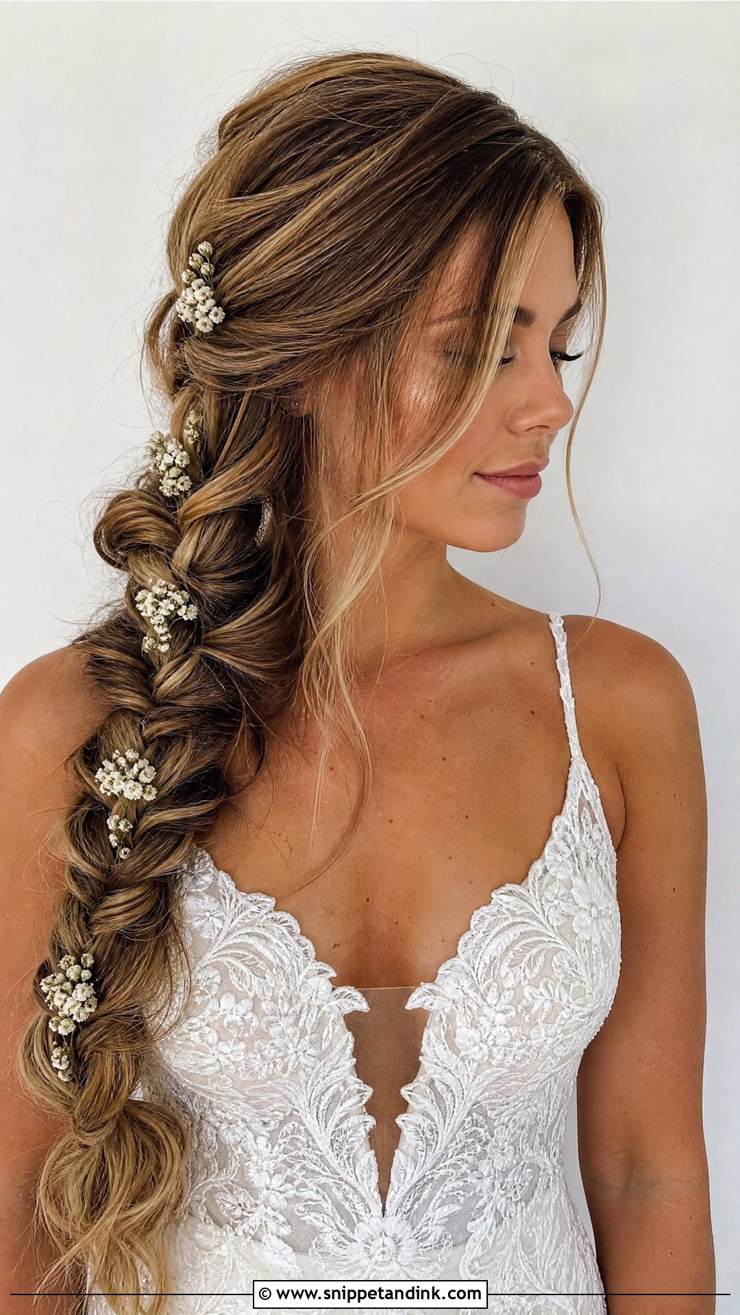 Boho Bridal Fishtail Braid - Snippet and Ink - 15 Boho Bridal Hairstyles