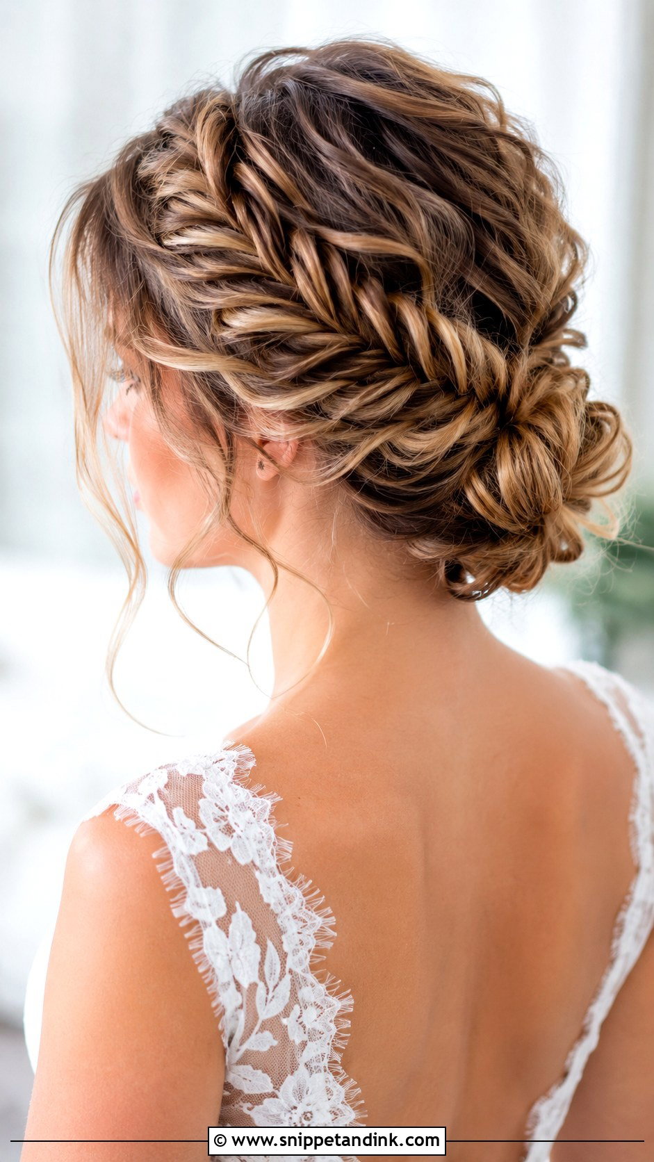 Boho Bridal Fishtail Updo - Snippet and Ink - 20 Boho Bridal Hair Updo Ideas