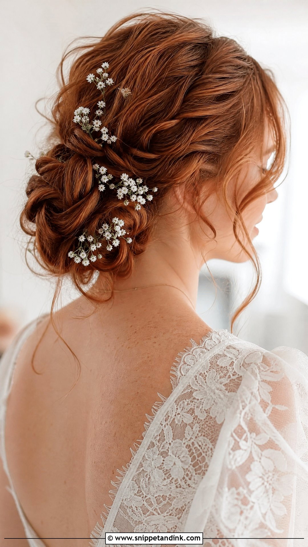 Boho Bridal Hair With Babys Breath - Snippet and Ink - 15 Boho Bridal Hairstyles