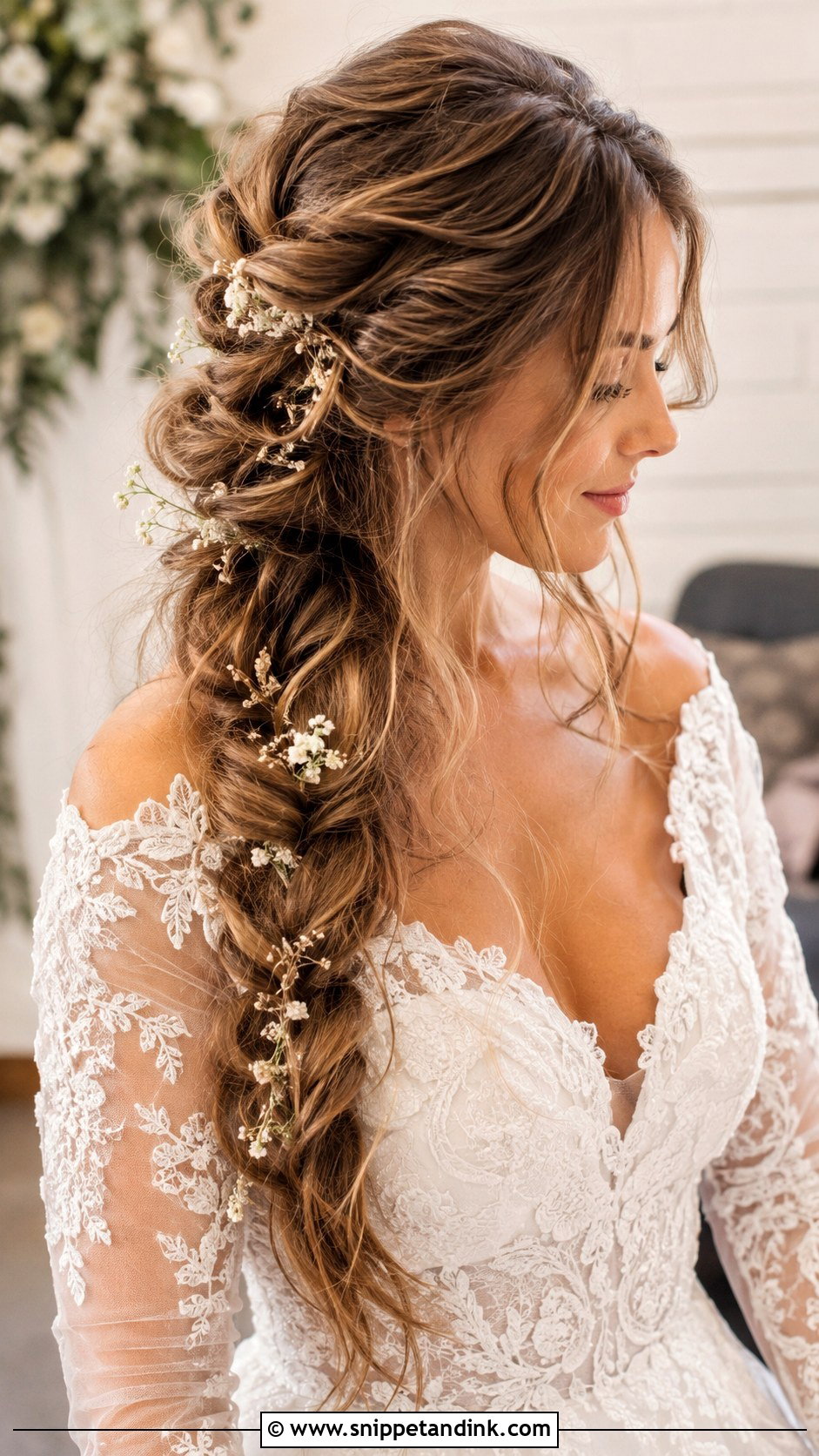 Boho Bridal Hair With Braid - Snippet and Ink - 20 Bridal Hair with Braids