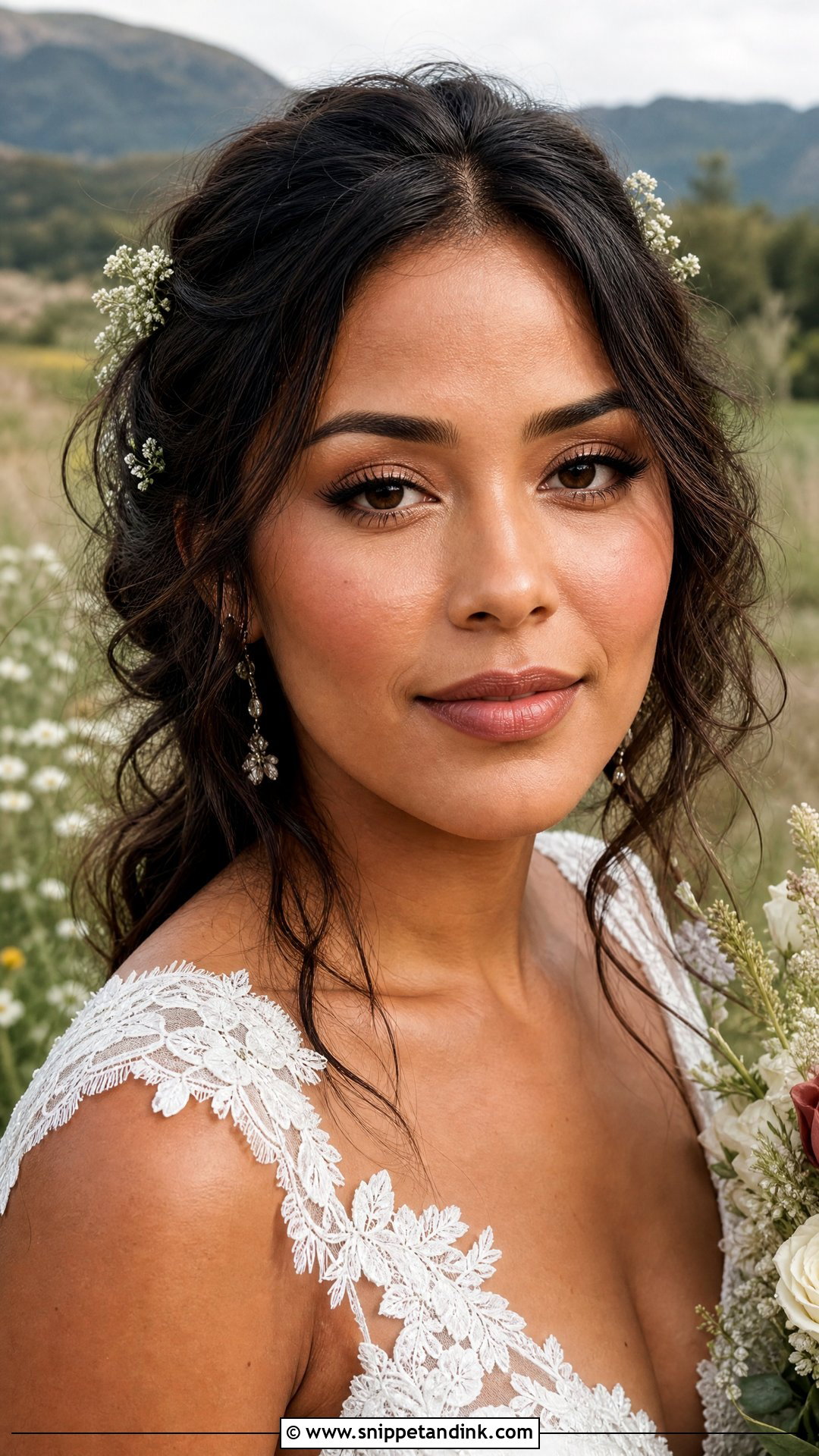 Boho Bridal Makeup For Brown Eyes - Snippet and Ink - 35 Bridal Makeup for Brown Eyes