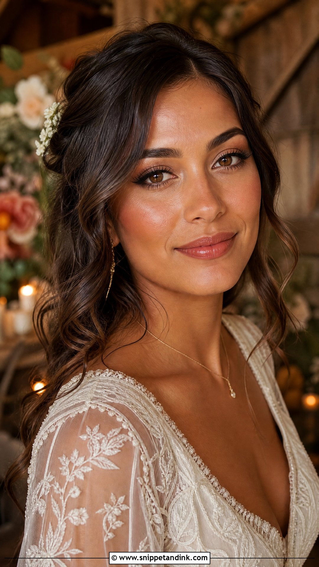 Boho Bridal Makeup For Brown Eyes - Snippet and Ink - 20 Boho Bridal Makeup Ideas