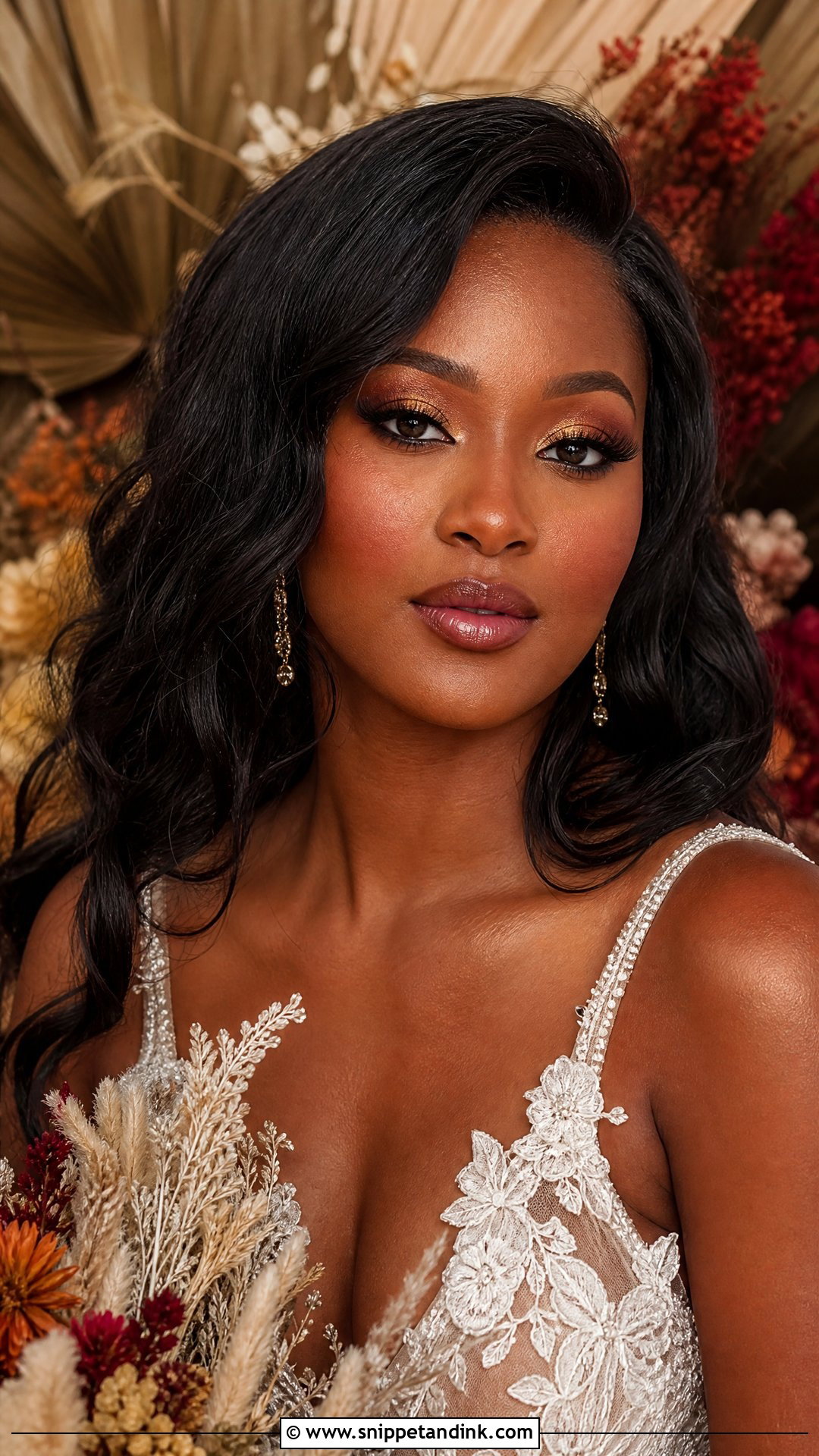 Boho Bridal Makeup For Dark Skin - Snippet and Ink - 20 Boho Bridal Makeup Ideas