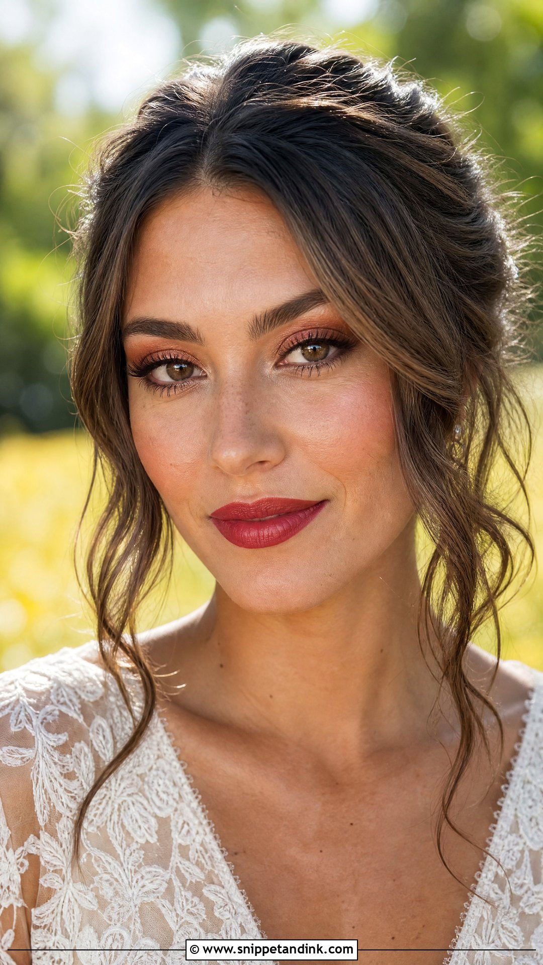Boho Bridal Makeup Red Lips - Snippet and Ink - 30 Bridal Makeup Red Lips