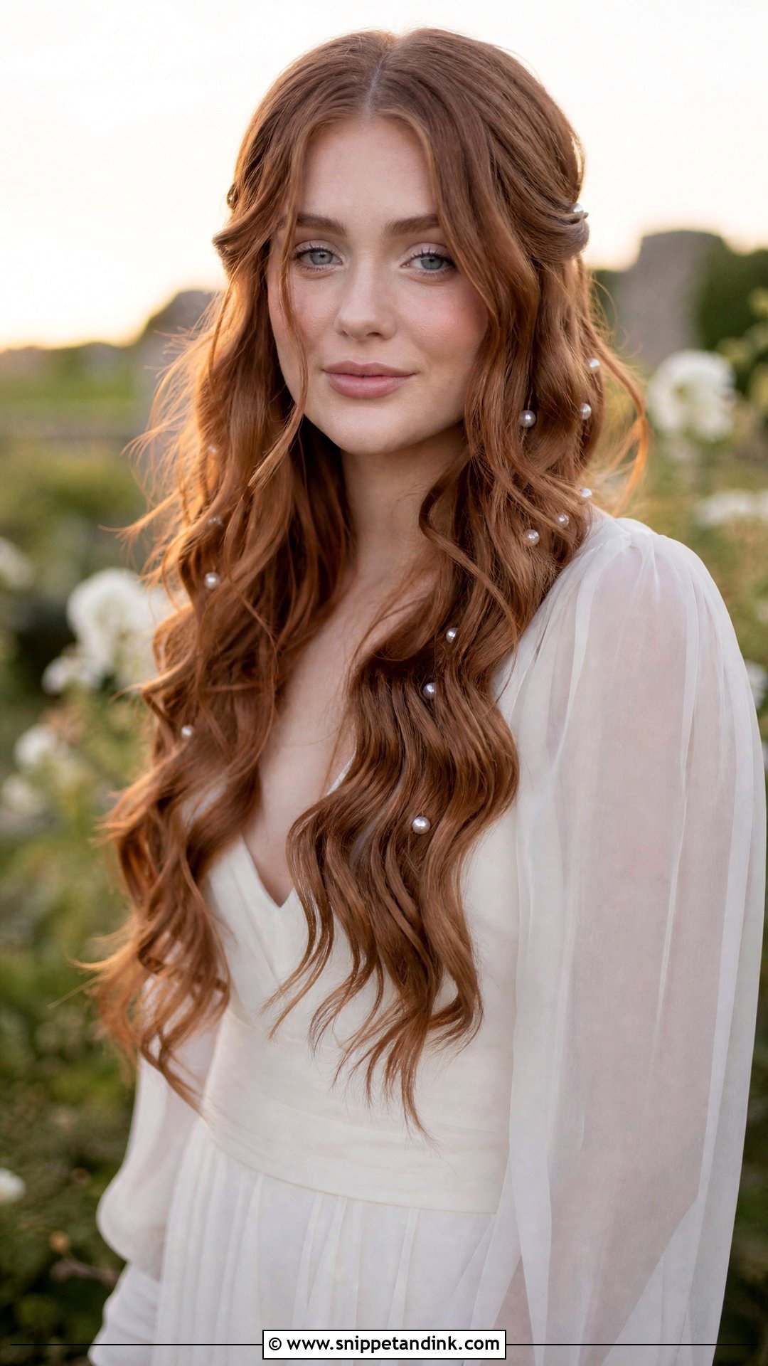 Boho Bridal Mermaid Waves - Snippet and Ink - 15 Boho Bridal Hair Down Ideas
