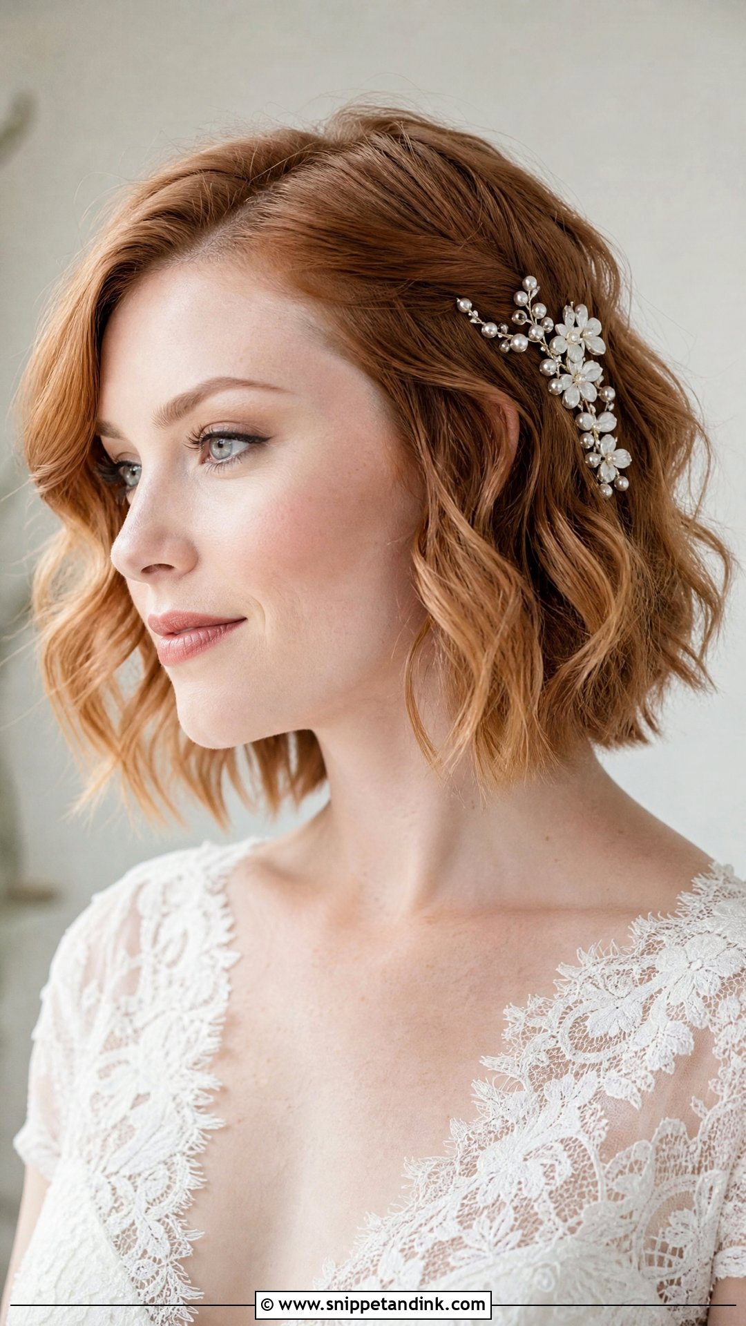 Boho Bridal Short Hair Down - Snippet and Ink - 15 Boho Bridal Hair Down Ideas