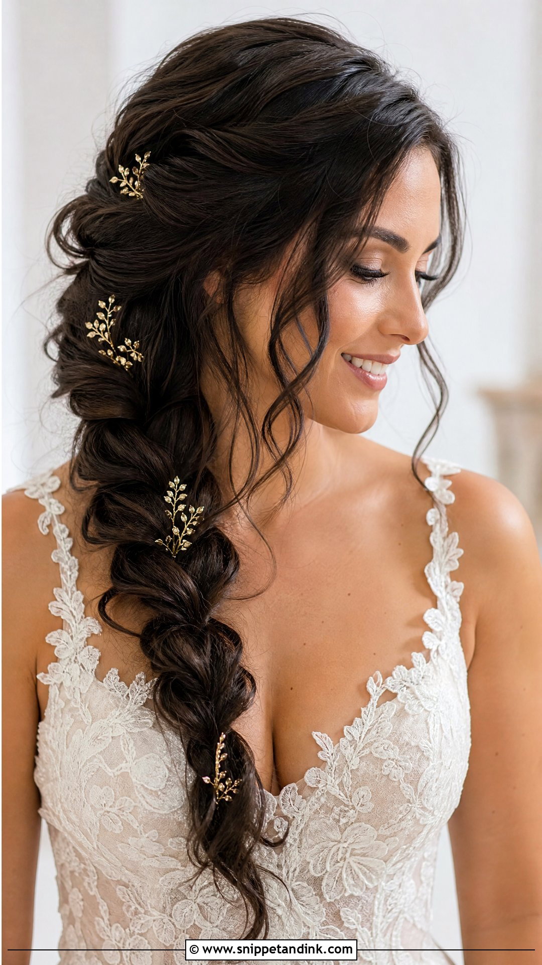 Boho Bridal Side Braid - Snippet and Ink - 15 Boho Bridal Hairstyles
