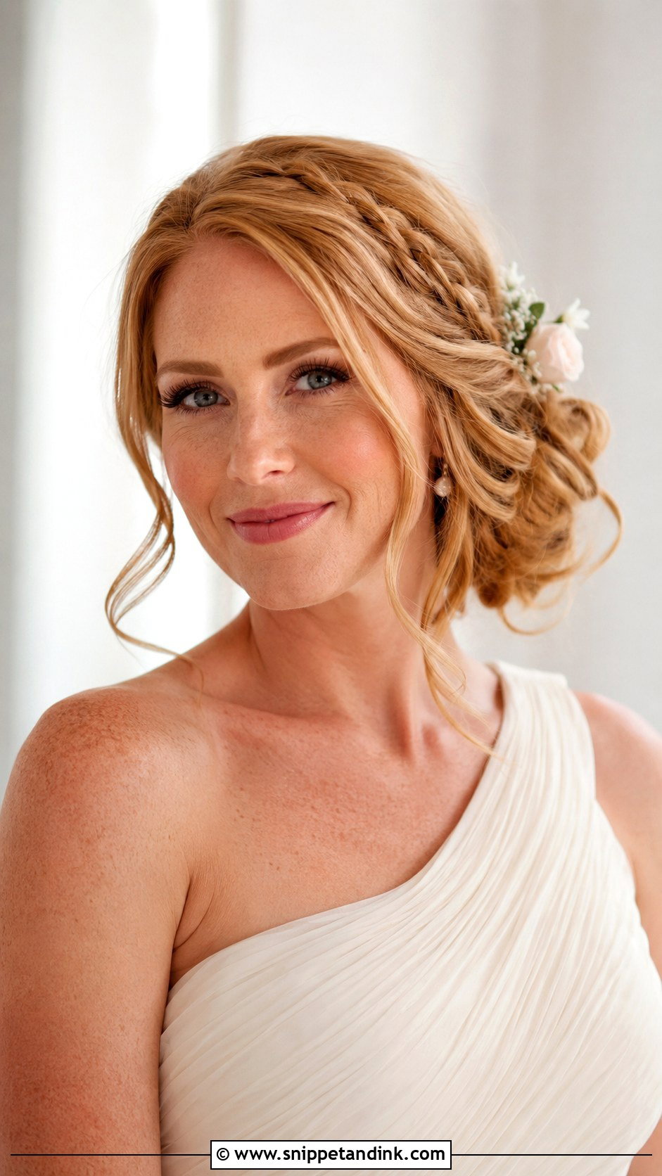 Boho Bridal Side Bun - Snippet and Ink - 20 Boho Bridal Hair Updo Ideas