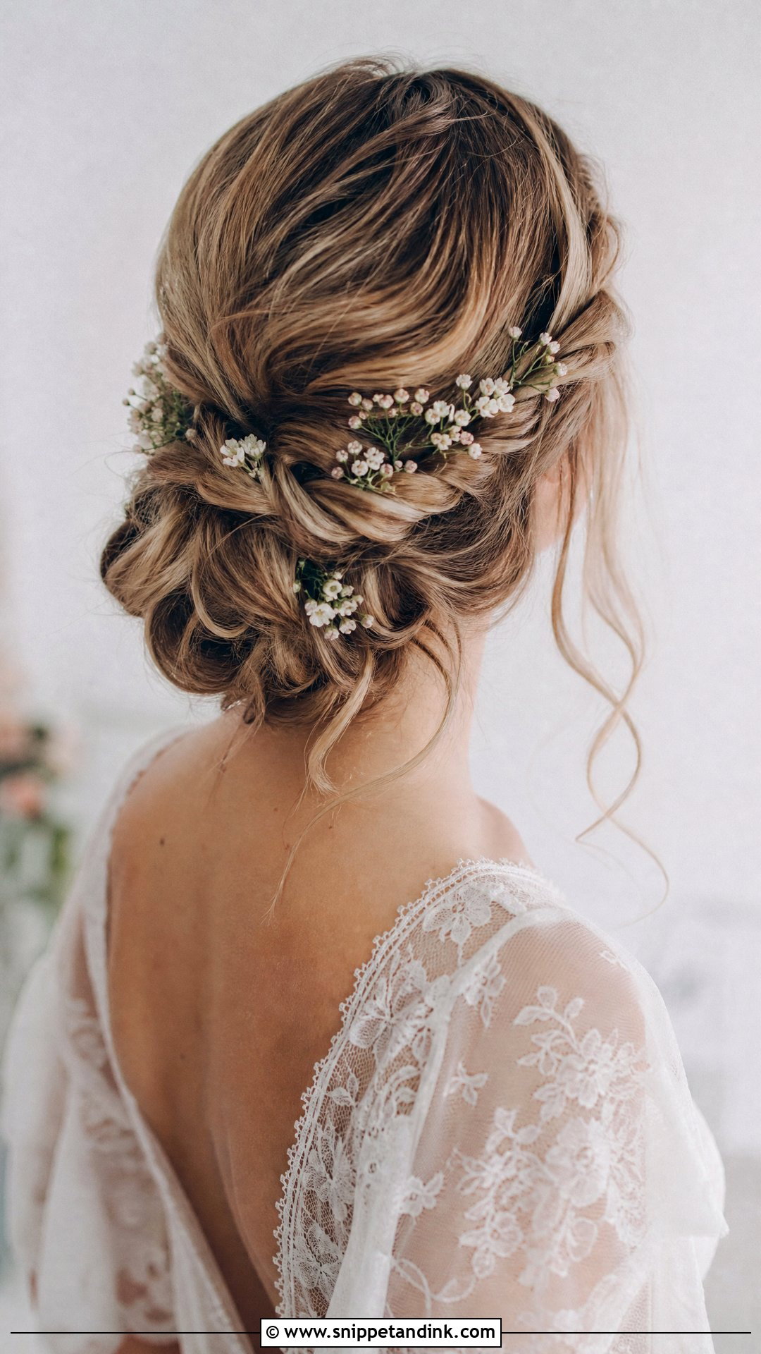 Boho Bridal Updo - Snippet and Ink - 15 Elegant Bridal Updos for Long Hair