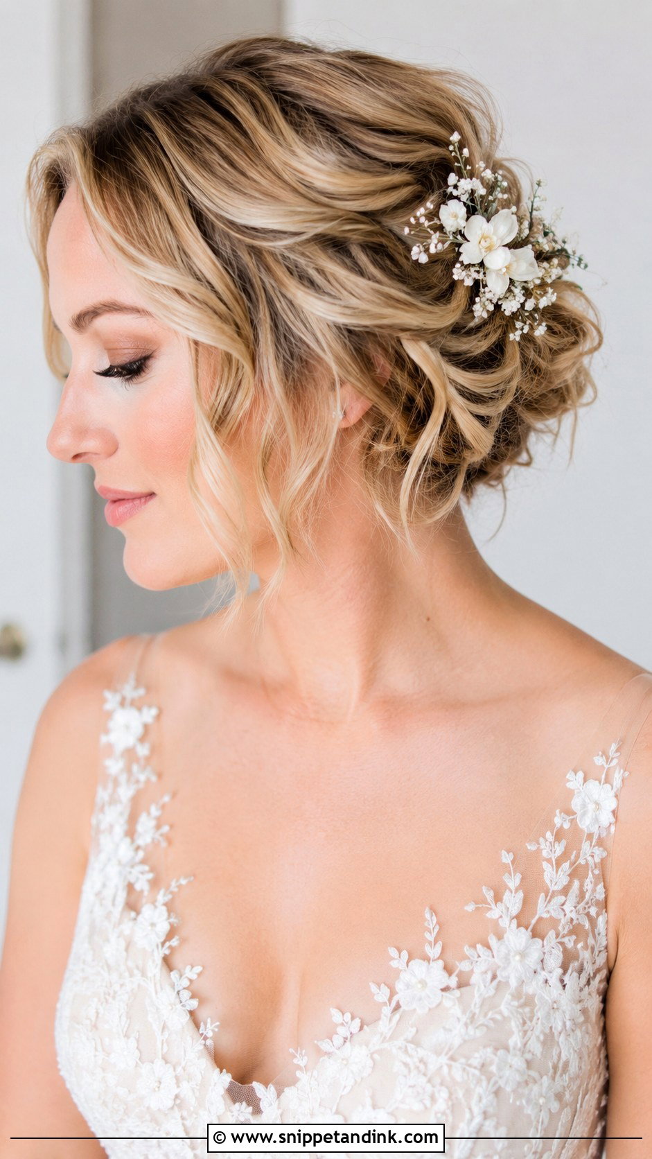Boho Bridal Updo For Short Hair - Snippet and Ink - 20 Boho Bridal Hair Updo Ideas