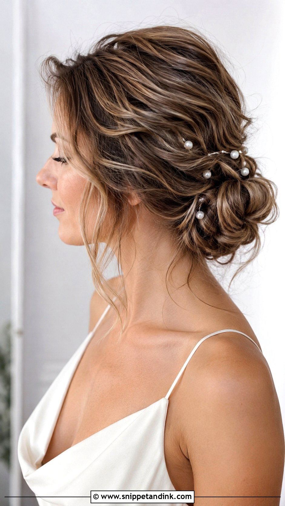 Boho Bridal Updo With Pearls - Snippet and Ink - 20 Boho Bridal Hair Updo Ideas