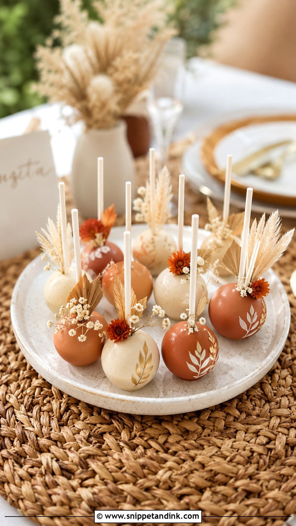 Boho Bride Cake Pops - Snippet and Ink - 35 Bride Cake Pops