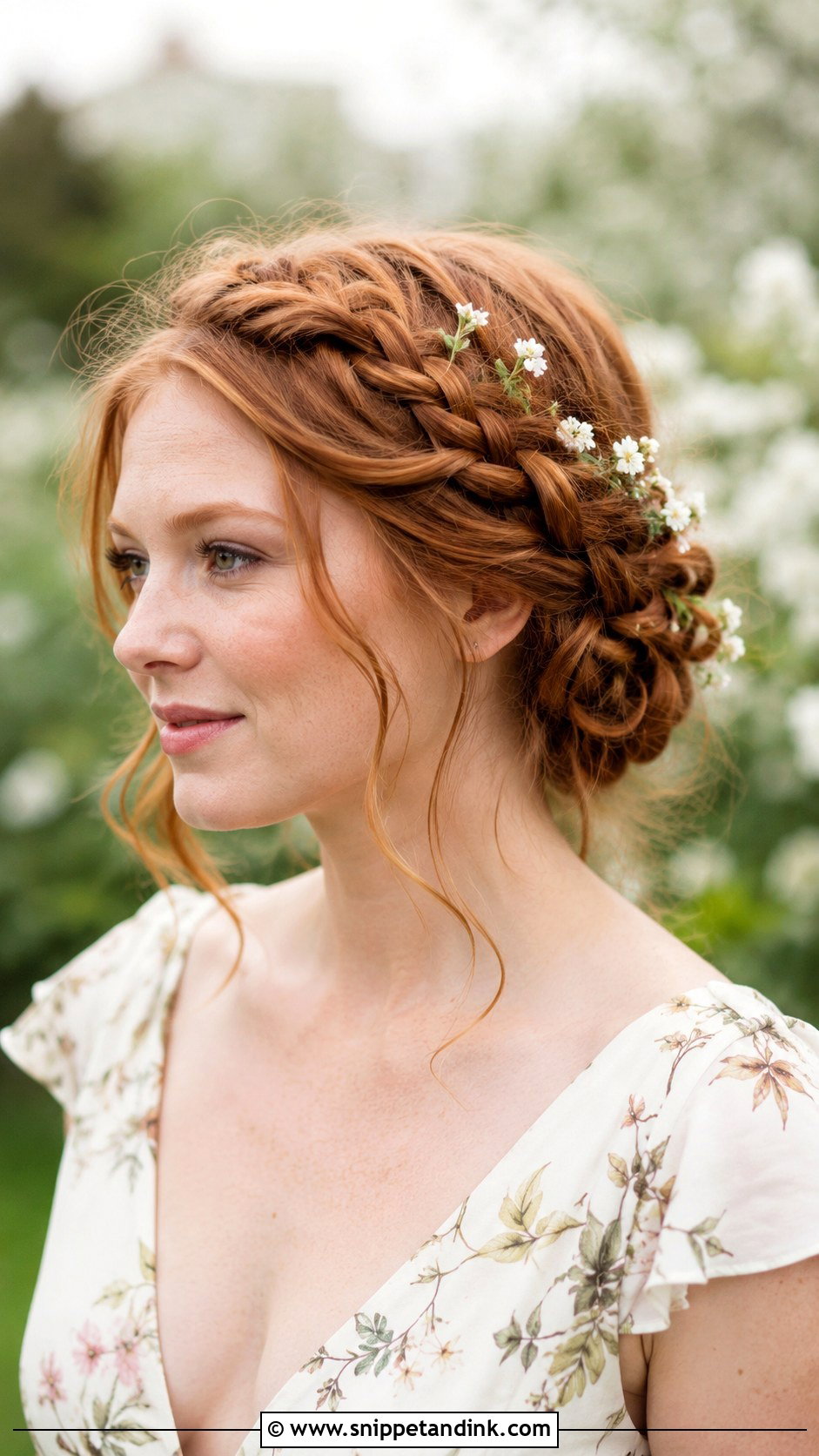 Boho Bridesmaid Braided Crown - Snippet and Ink - 25 Boho Bridesmaid Hair Ideas