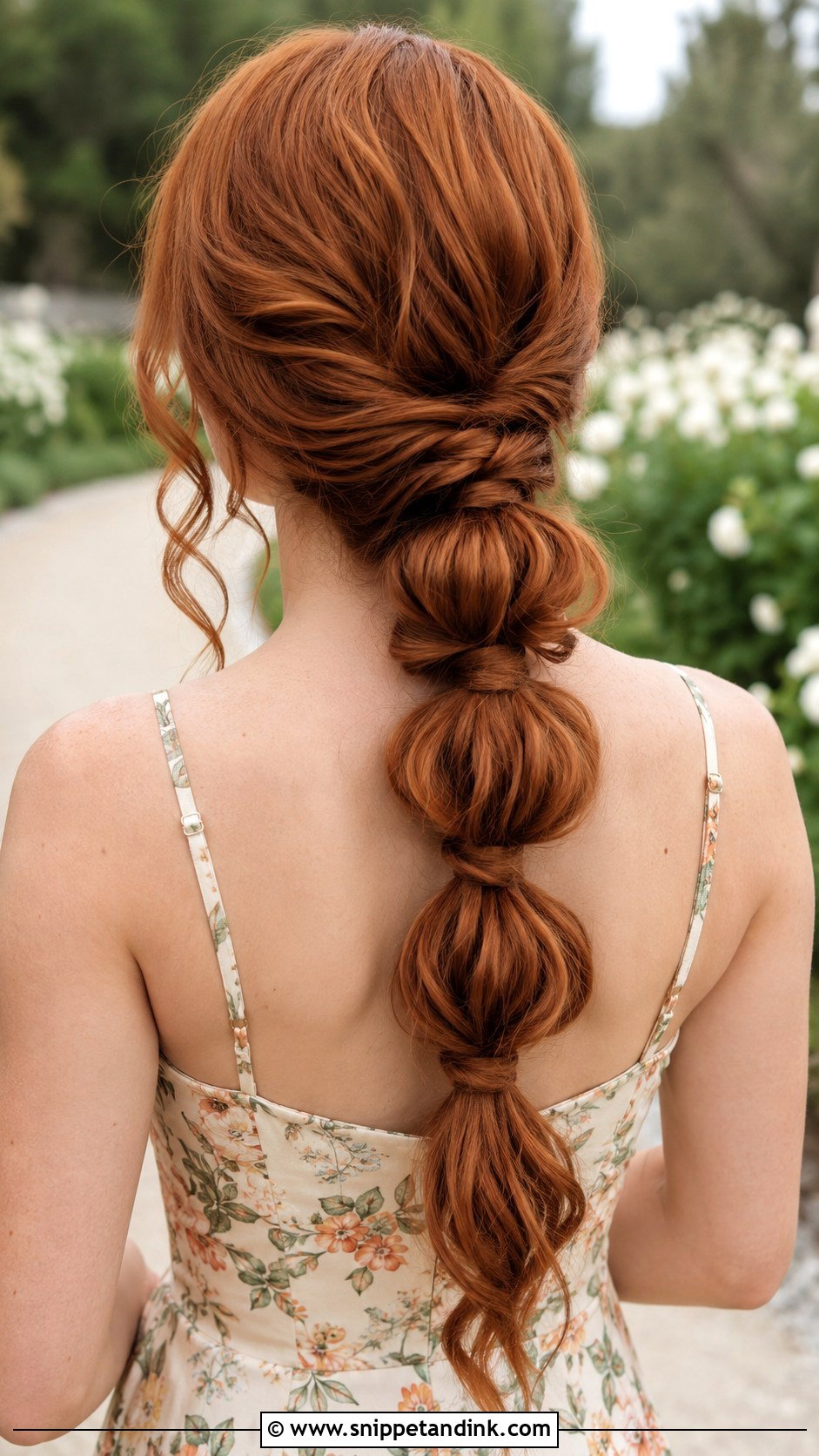 Boho Bridesmaid Bubble Braid Ponytail - Snippet and Ink - 25 Boho Bridesmaid Hair Ideas