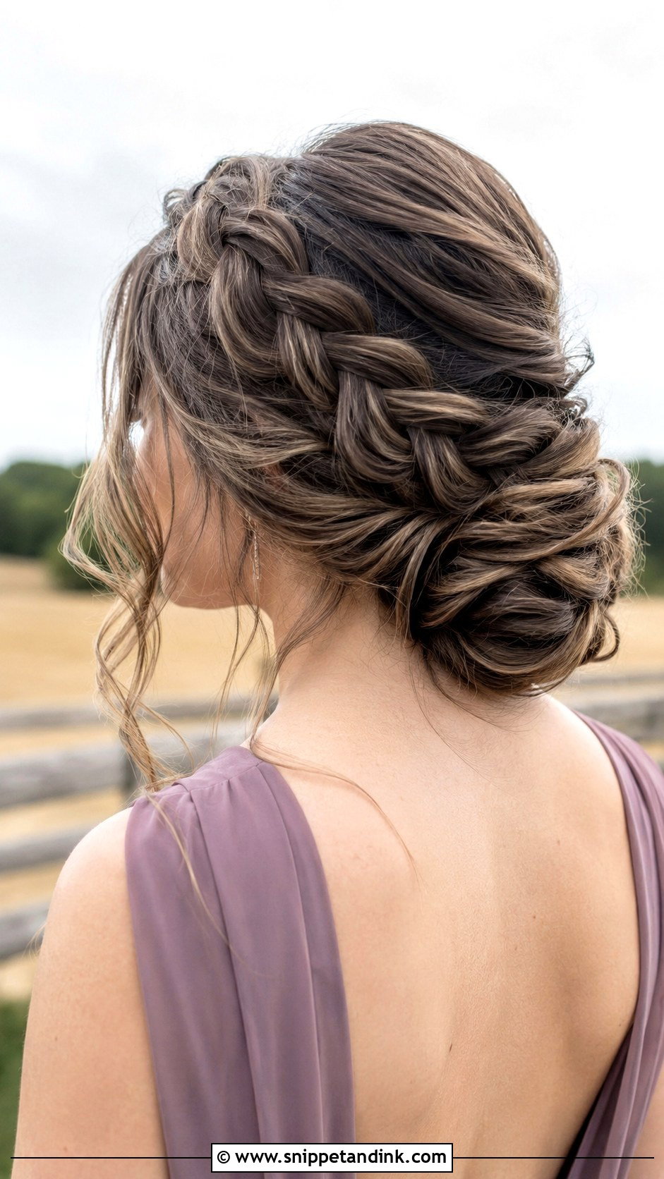 Boho Bridesmaid Dutch Braid Updo - Snippet and Ink - 25 Boho Bridesmaid Hair Ideas