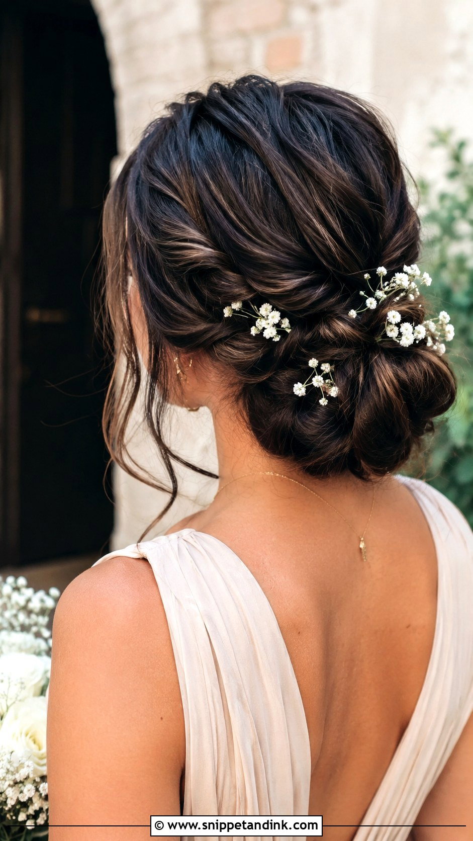 Boho Bridesmaid Hair With Babys Breath - Snippet and Ink - 25 Boho Bridesmaid Hair Ideas