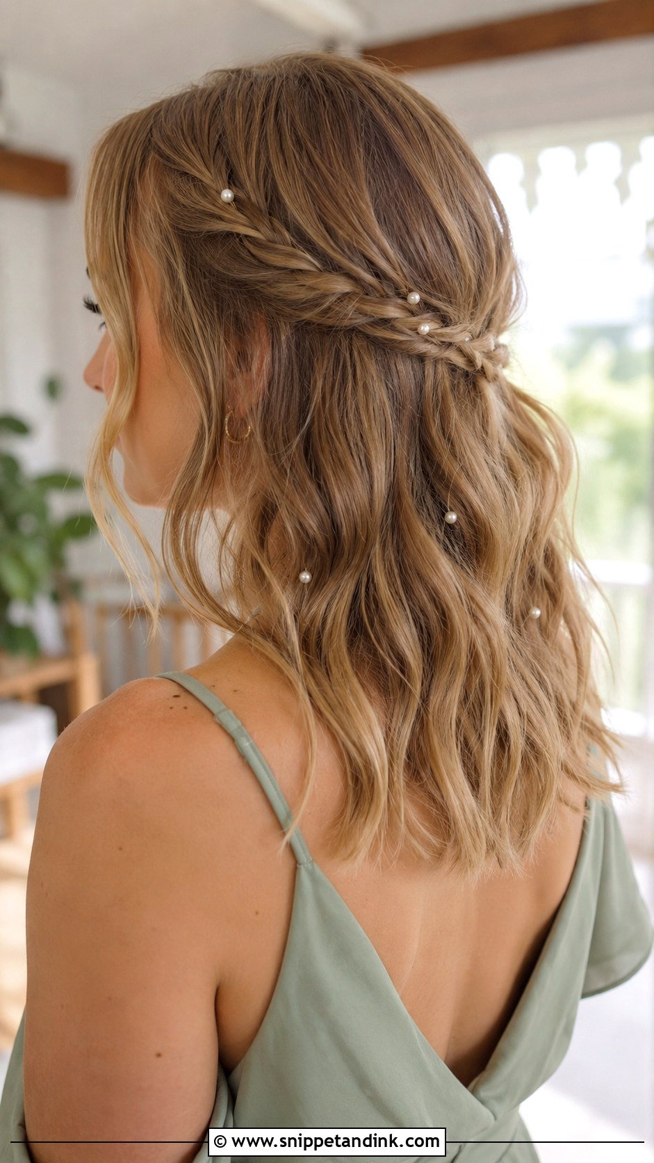 Boho Bridesmaid Hairstyle For Medium Hair - Snippet and Ink - 20 Bridesmaid Hairstyles Mid Length