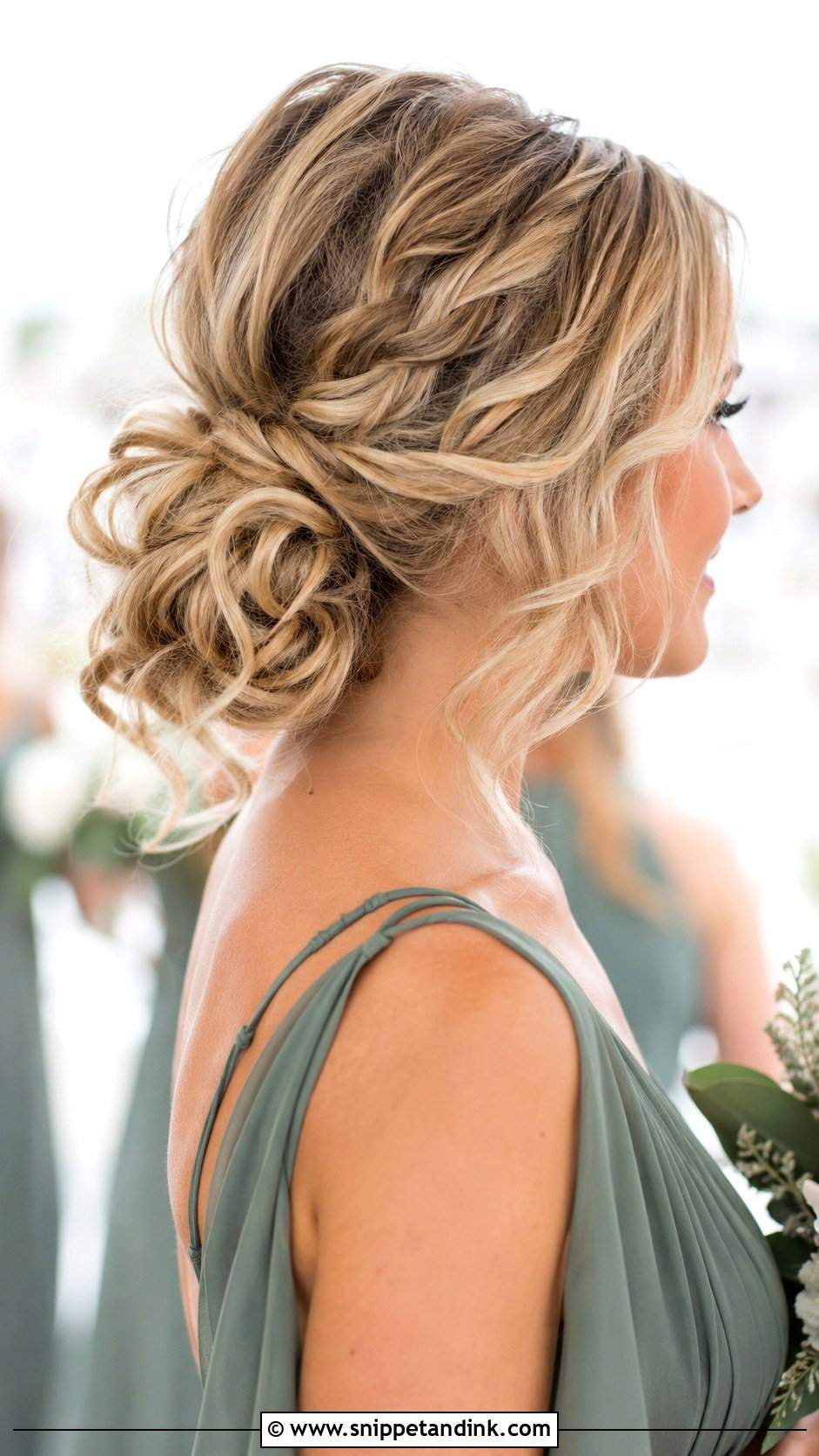 Boho Bridesmaid Updo For Long Hair - Snippet and Ink - 20 Bridesmaid Hair Updo Long Ideas