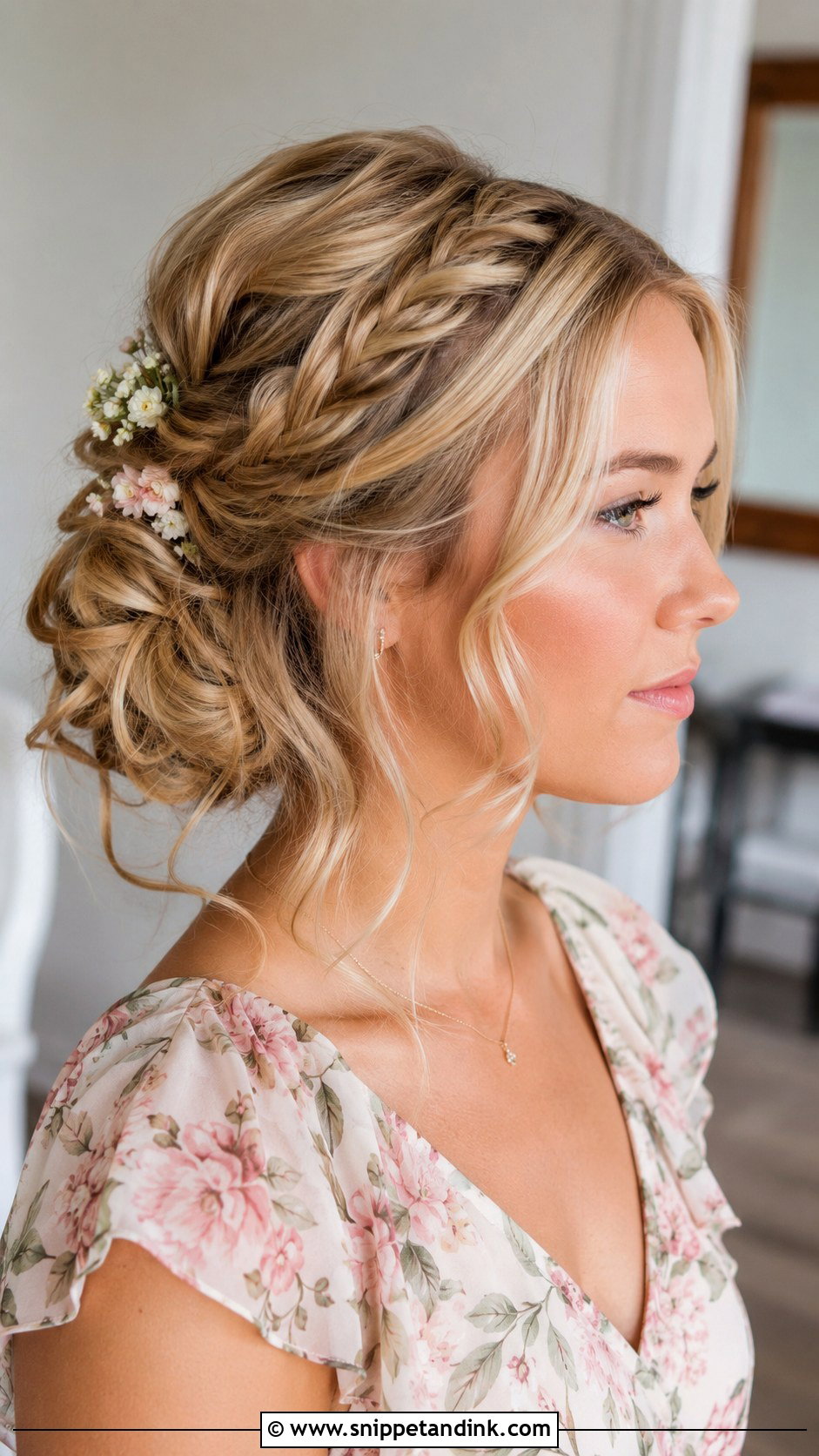 Boho Bridesmaid Updo For Medium Hair - Snippet and Ink - 20 Bridesmaid Updo Hairstyles Medium