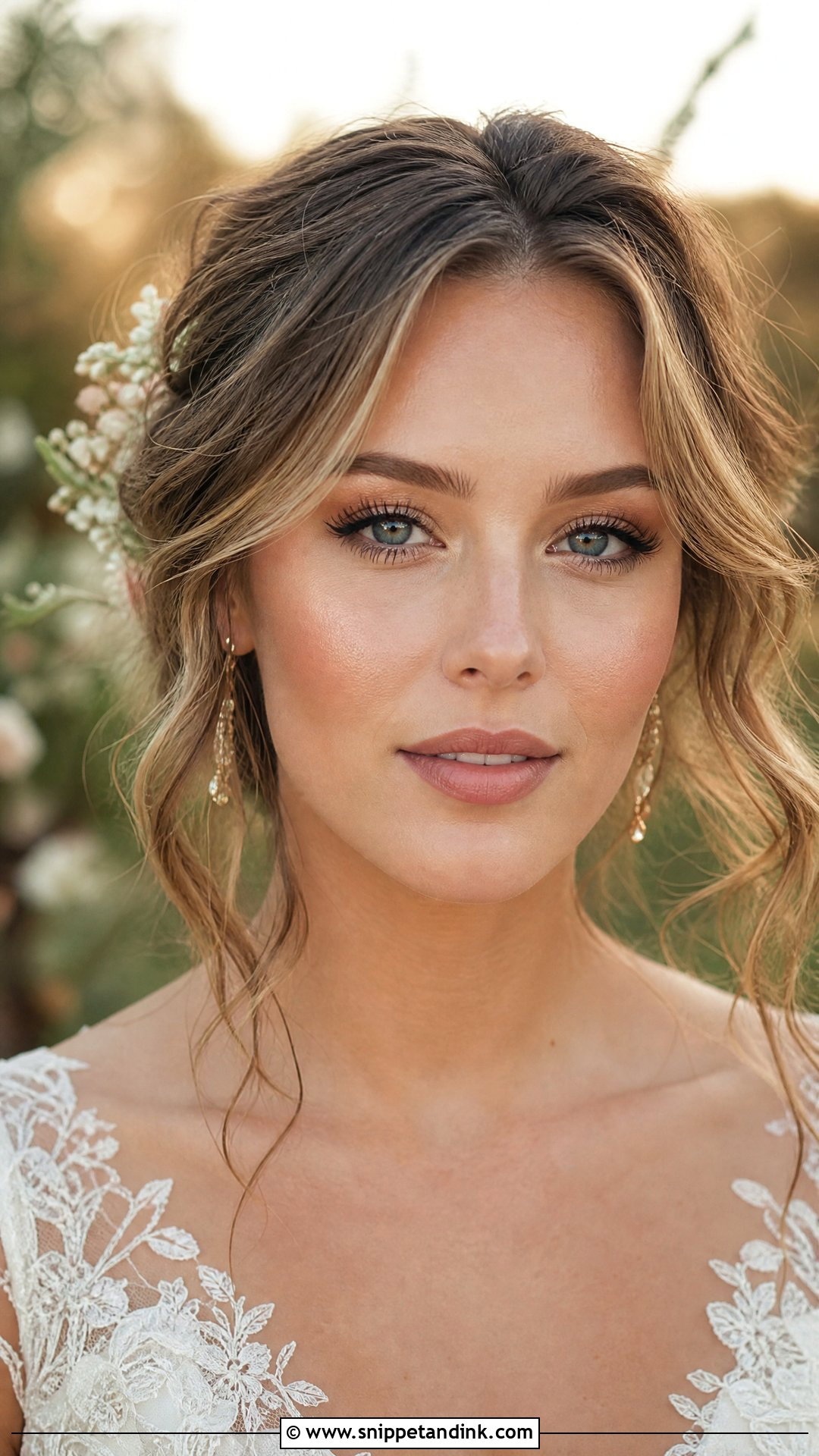 Boho Bronzed Wedding Makeup - Snippet and Ink - 20 Sun Kissed Bronzed Wedding Makeup Look Ideas