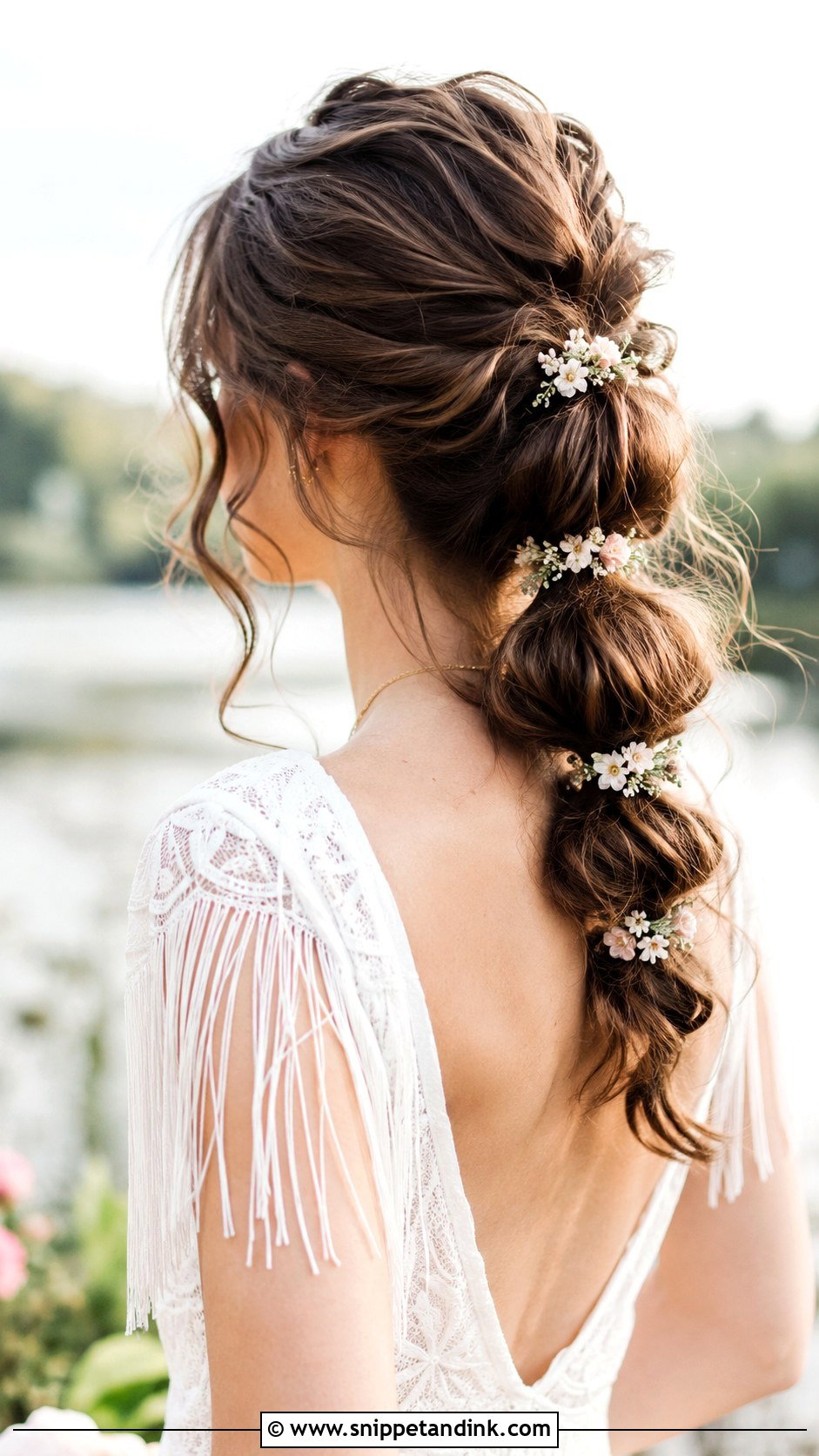 Boho Bubble Braid Wedding Hair - Snippet and Ink - 25 Bohemian Wedding Hair Ideas