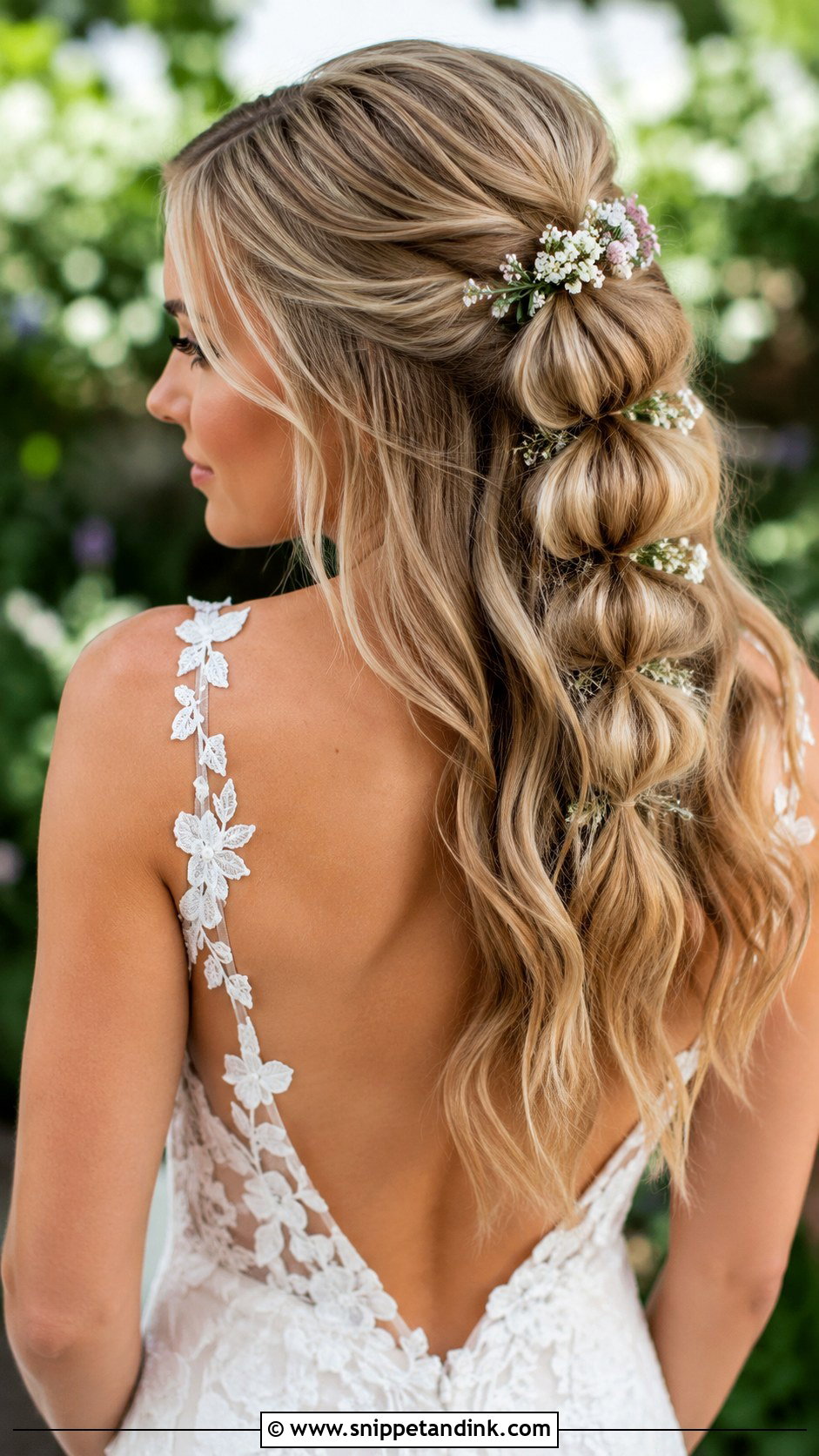 Boho Bubble Braid Wedding Hairstyle - Snippet and Ink - 25 Boho Wedding Hairstyles