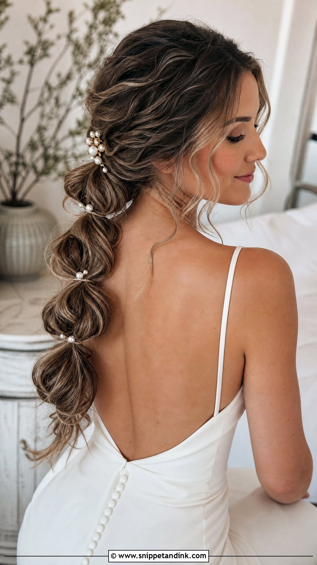 Boho Bubble Braid Wedding Hairstyle - Snippet and Ink - 15 Boho Braids Wedding Hairstyles