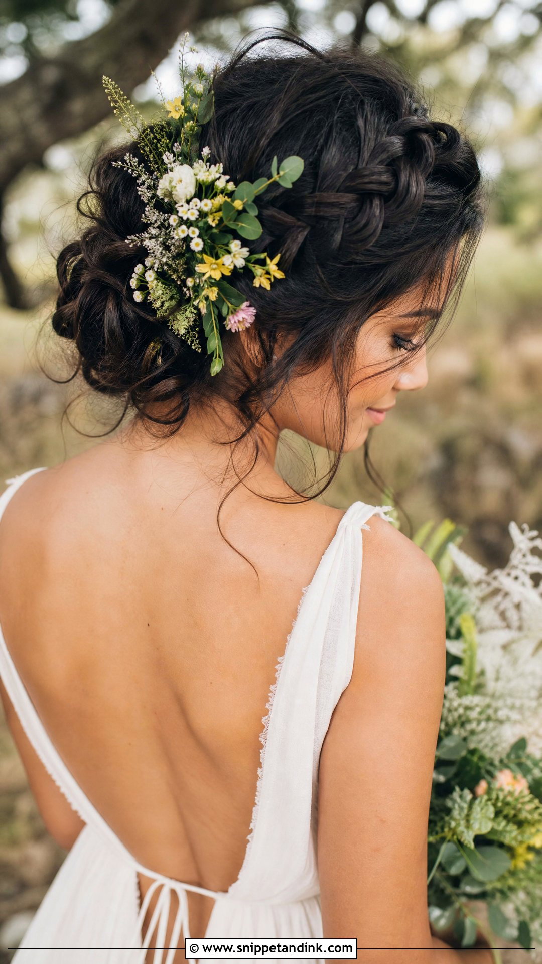 Boho Bun for Wedding - Snippet and Ink - 25 Buns Hairstyles for Wedding