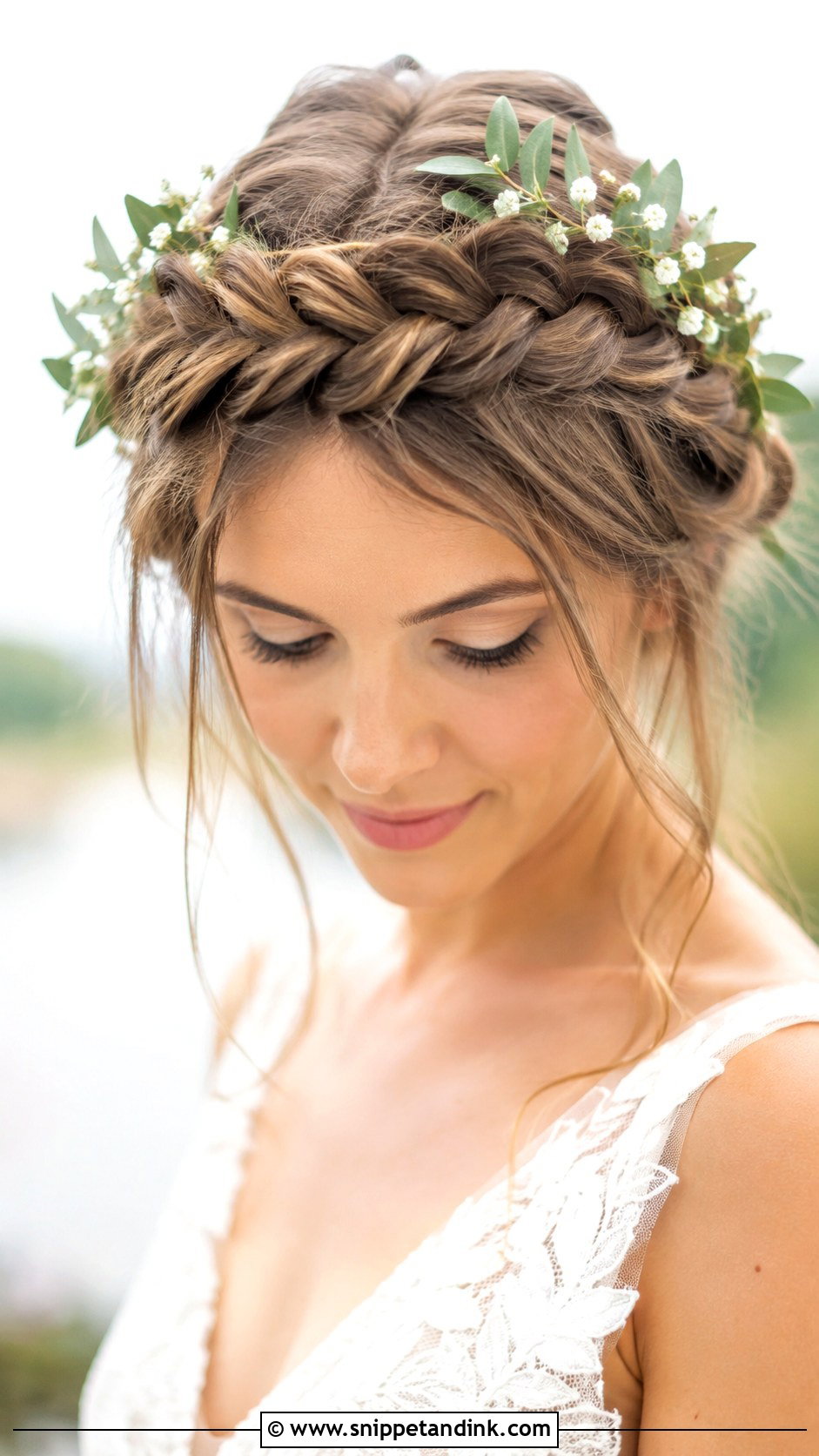 Boho Crown Braid - Snippet and Ink - 30 Boho Bridal Hair Ideas