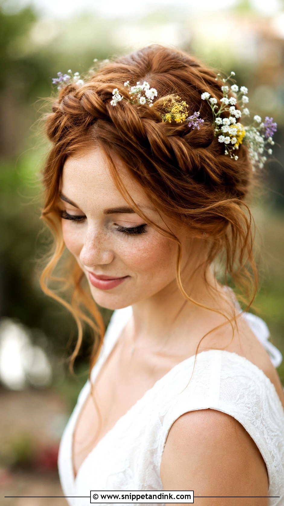 Boho Crown Braid - Snippet and Ink - 25 Summer Wedding Hairstyles