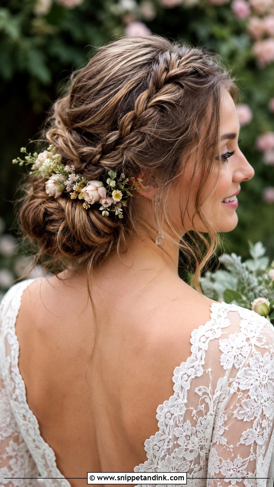 Boho Double Braid Wedding Hairstyle - Snippet and Ink - 25 Boho Braid Wedding Hair Ideas