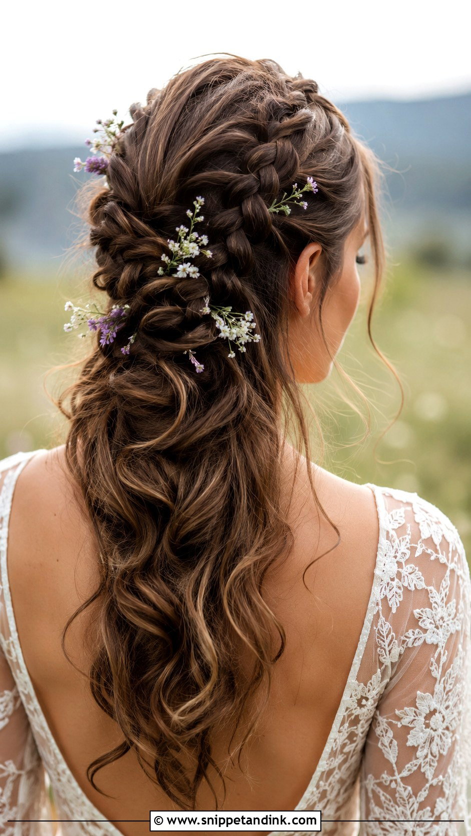 Boho Dutch Braid Wedding Hairstyle - Snippet and Ink - 25 Boho Wedding Hairstyles