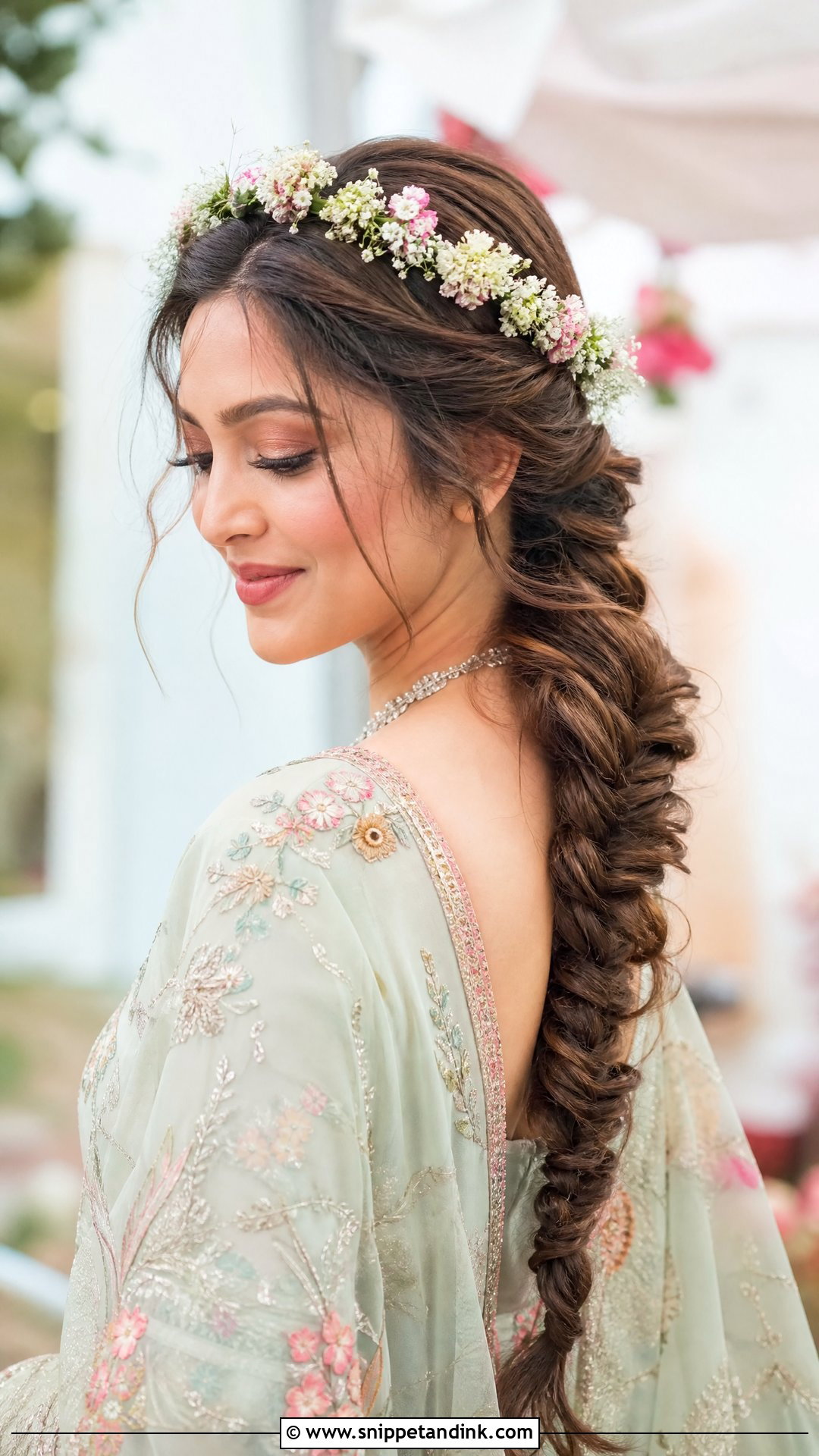 Boho Fishtail Braid - Snippet and Ink - 20 Fishtail Braid Hairstyles Indian Wedding
