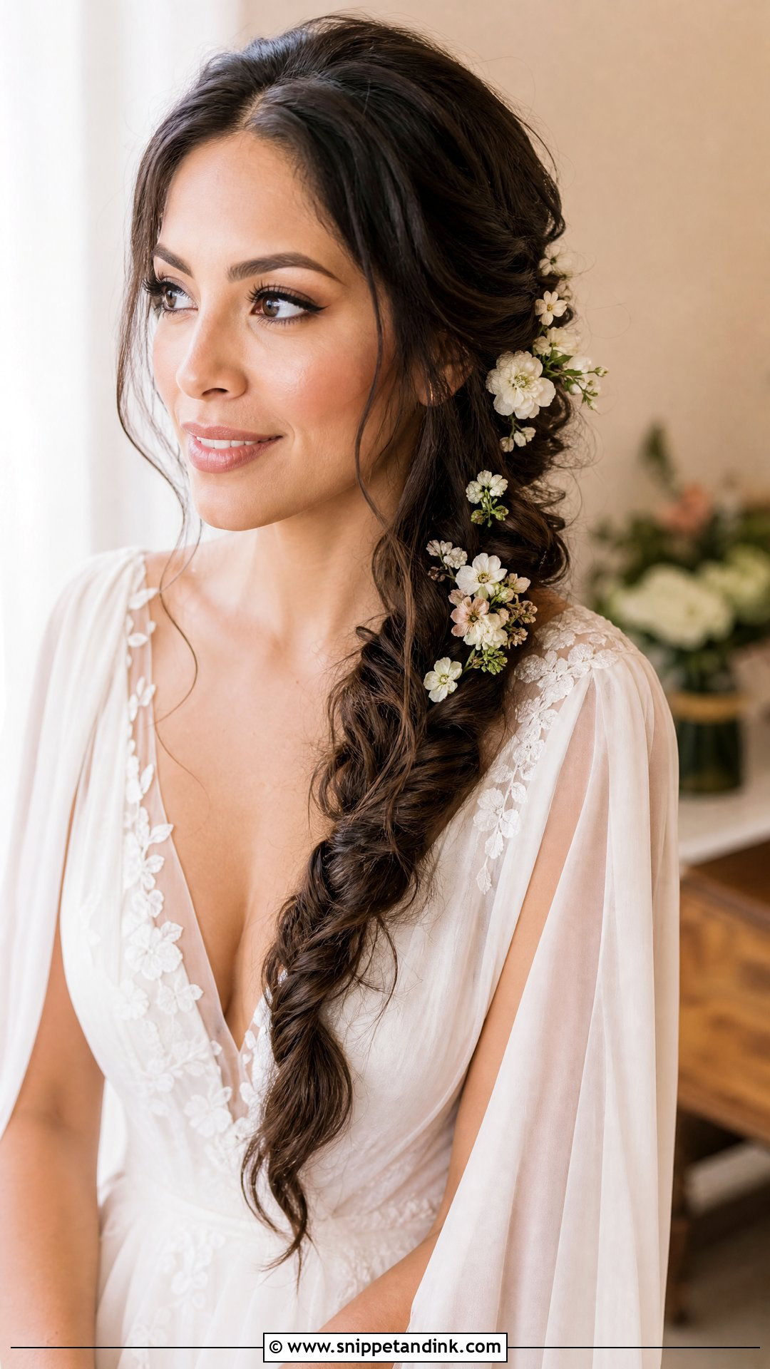Boho Fishtail Braid - Snippet and Ink - 20 Wedding Hair Design Ideas