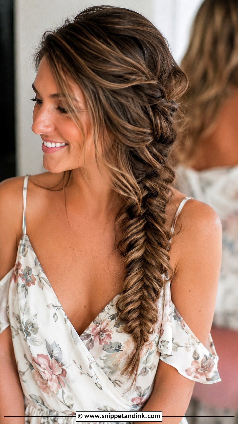 Boho Fishtail Braid Bridesmaid Hair - Snippet and Ink - 20 Boho Bridesmaid Hairstyles