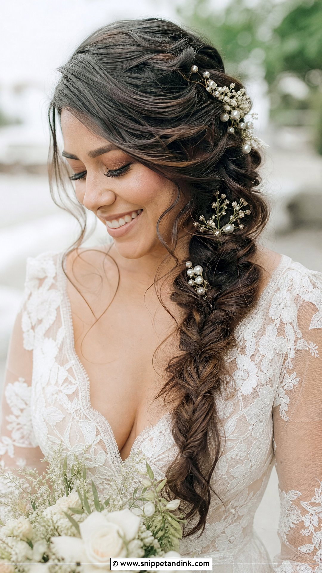 Boho Fishtail Braid - Snippet and Ink - 20 Bridal Hairstyles Tutorial