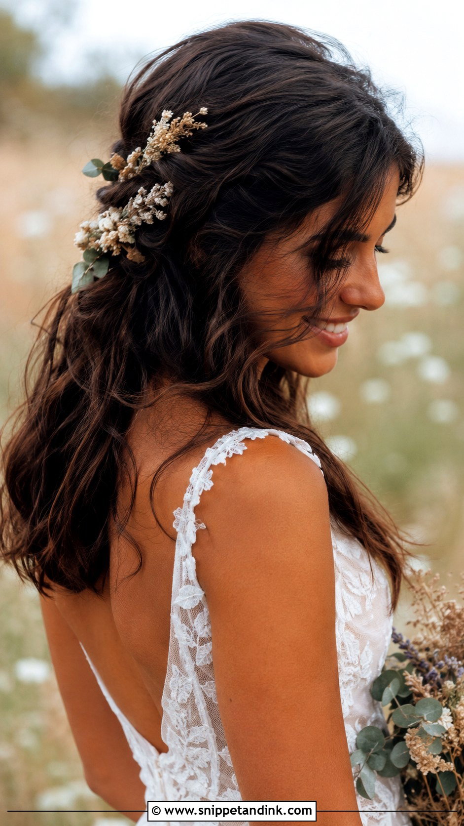 Boho Flower Wedding Hair - Snippet and Ink - 20 Flower Hair Accessories Wedding Ideas