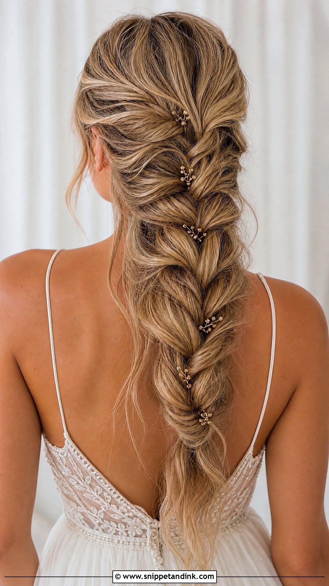 Boho French Braid Bridal Hair - Snippet and Ink - 15 French Braid Bridal Hair Ideas