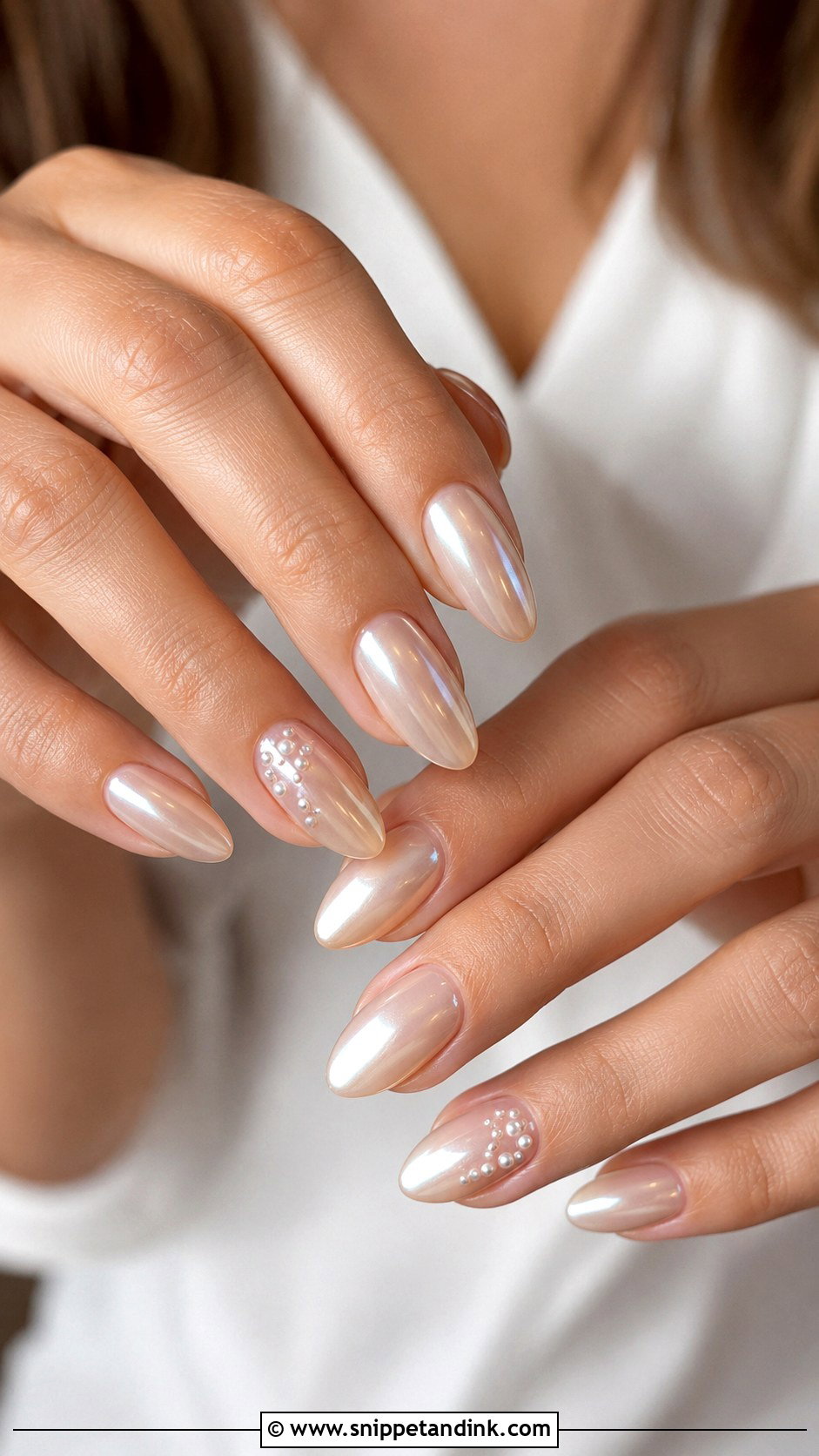 Boho Glazed Nude Wedding Nails - Snippet and Ink - 20 Boho Wedding Nails for Bride