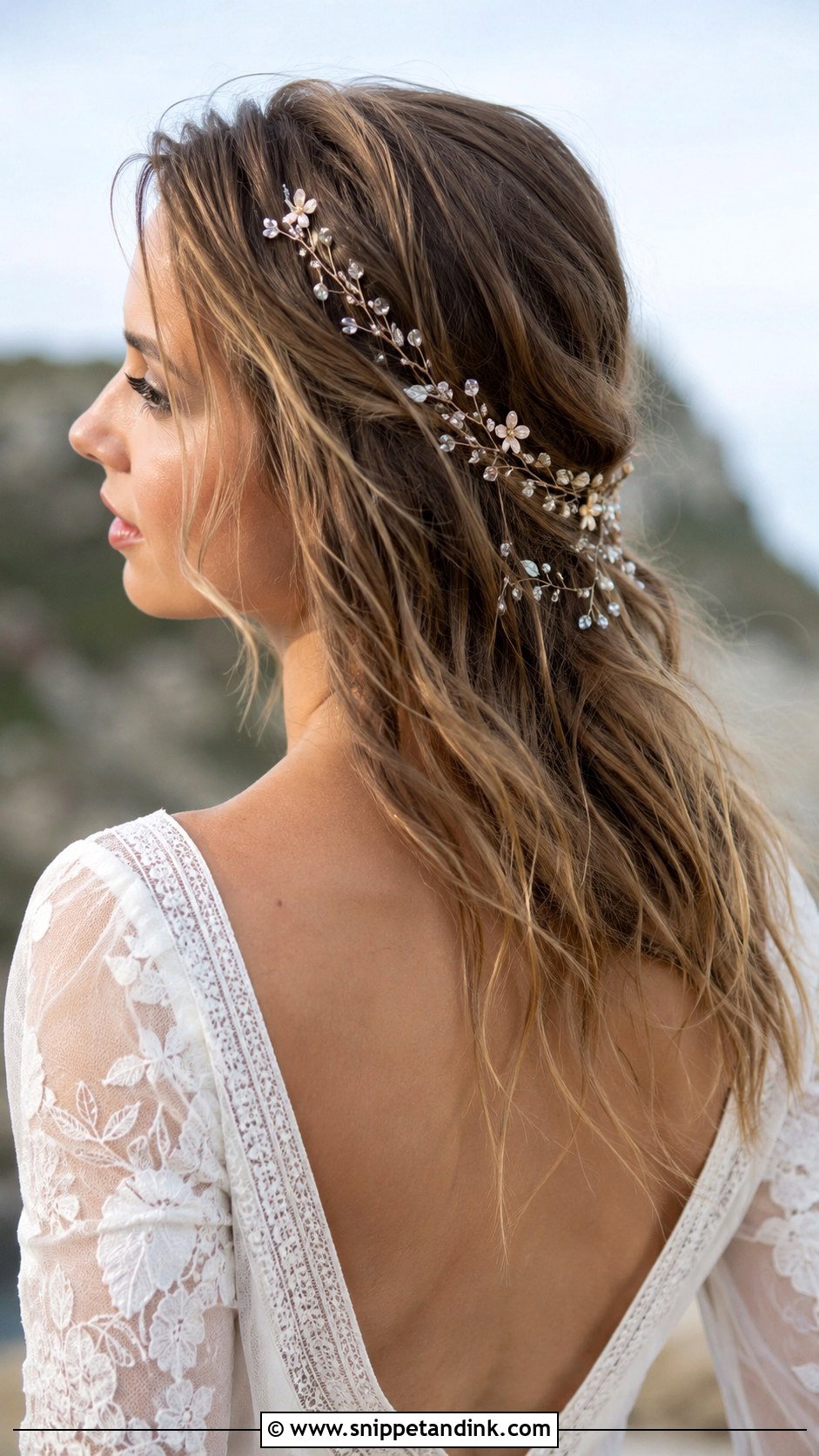 Boho Hair Vine for Wedding - Snippet and Ink - 20 Wedding Hair Jewelry Ideas