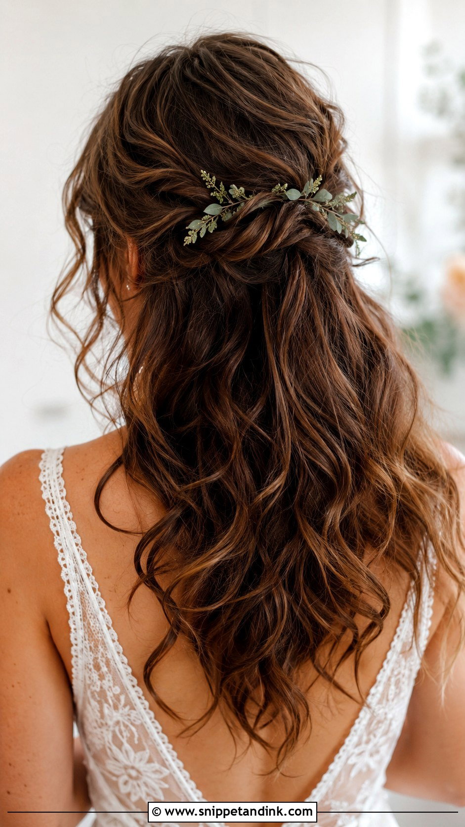 Boho Half Up With Tousled Texture - Snippet and Ink - 25 Boho Half-Up Half-Down Wedding Hair Ideas